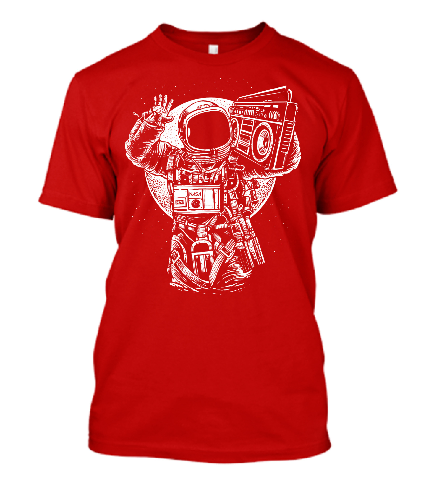 NASA Astronaut With Boombox Space T-Shirt