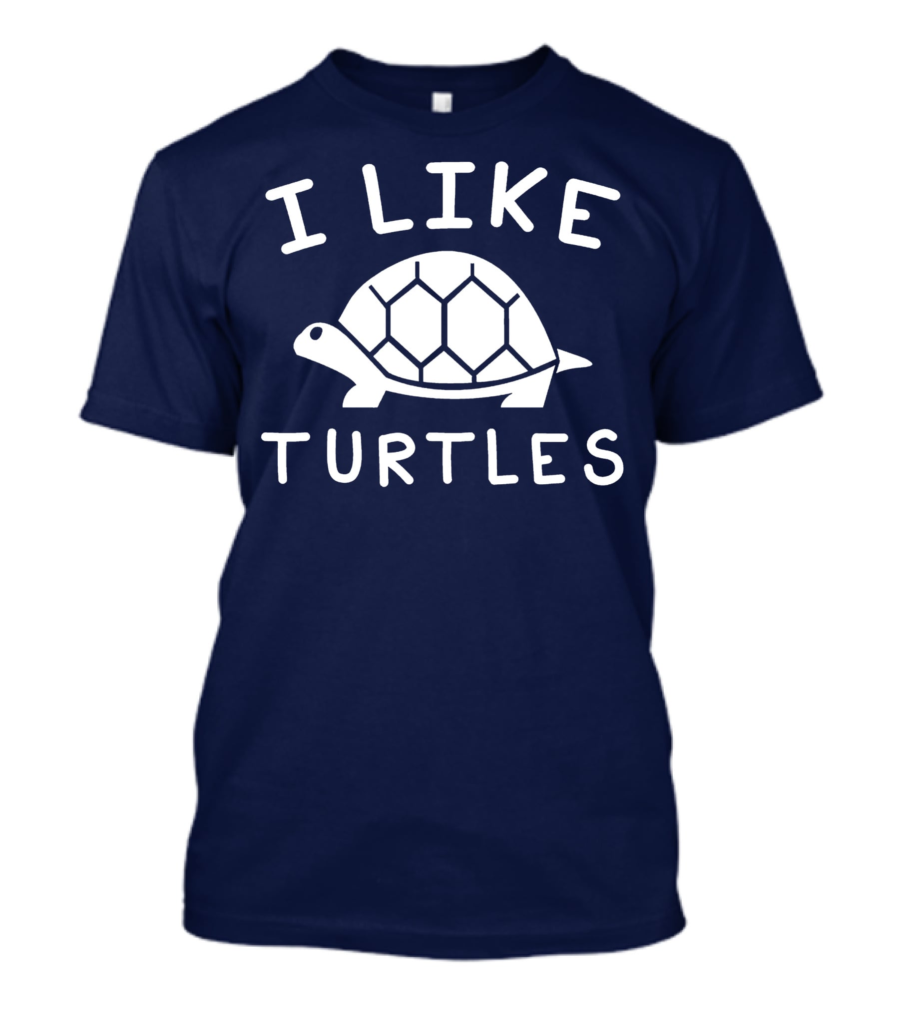 I Like Turtles Funny Tortoise Lover Geometric T-Shirt