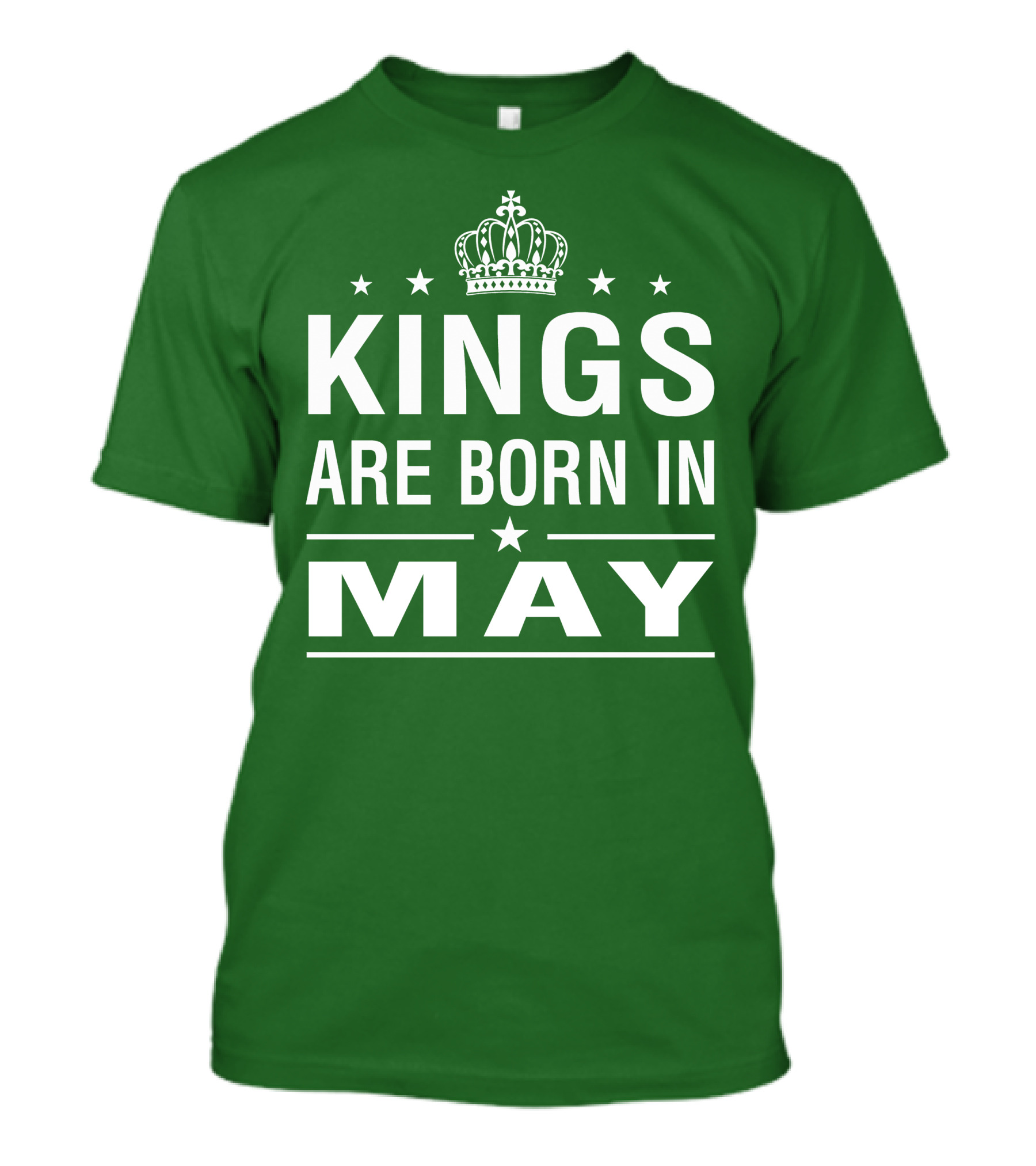 Kings Are Born In May Crown Stars T-Shirt