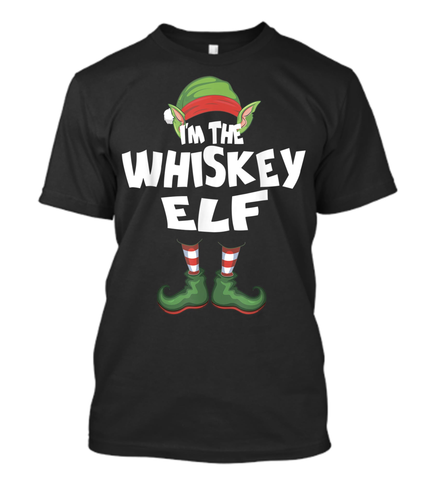 I'm The Whiskey Elf Christmas Family Holiday T-Shirt