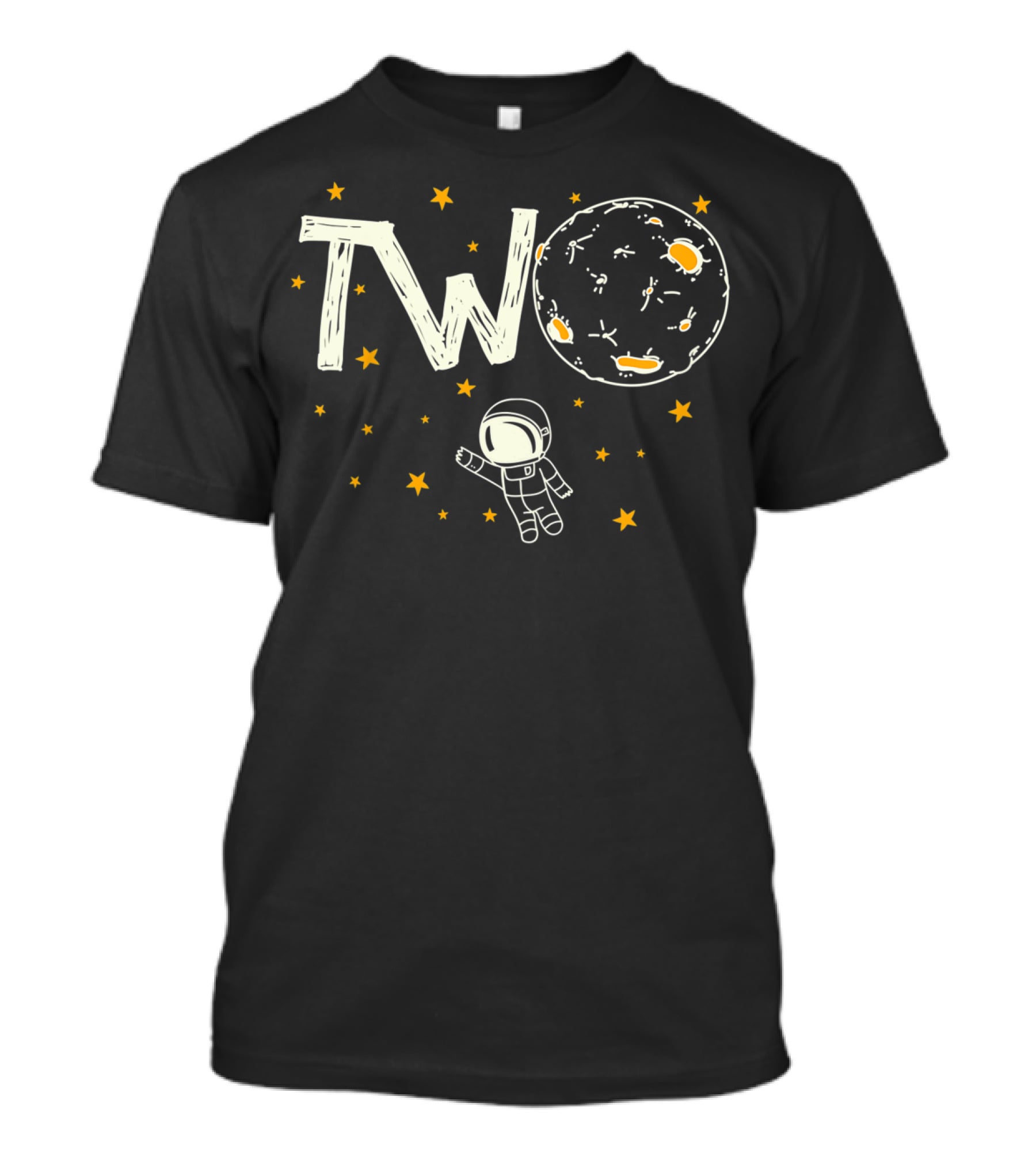 Two Year Old Astronaut Outer Space Birthday T-Shirt