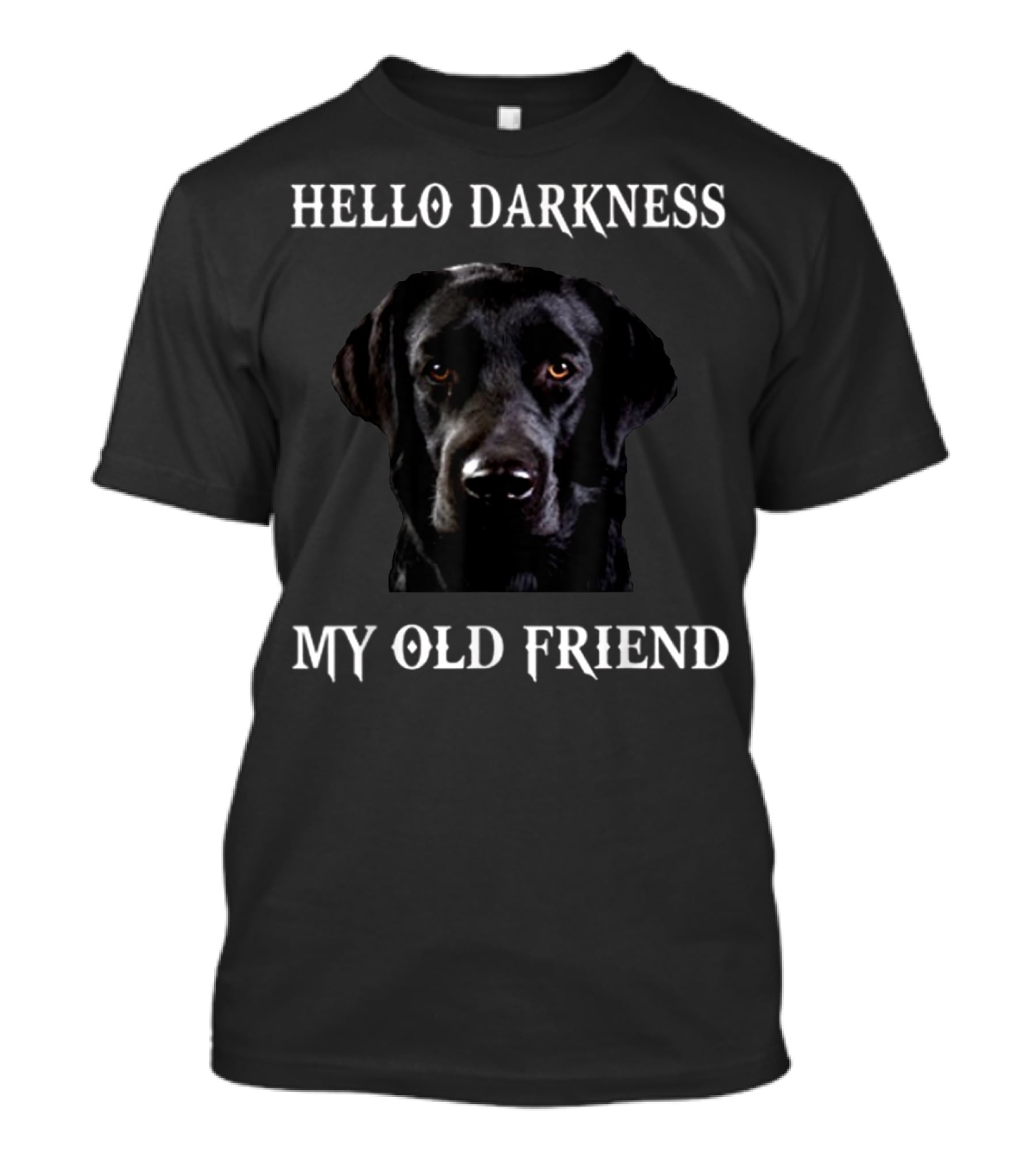 Hello Darkness My Old Friend Labrador T-Shirt