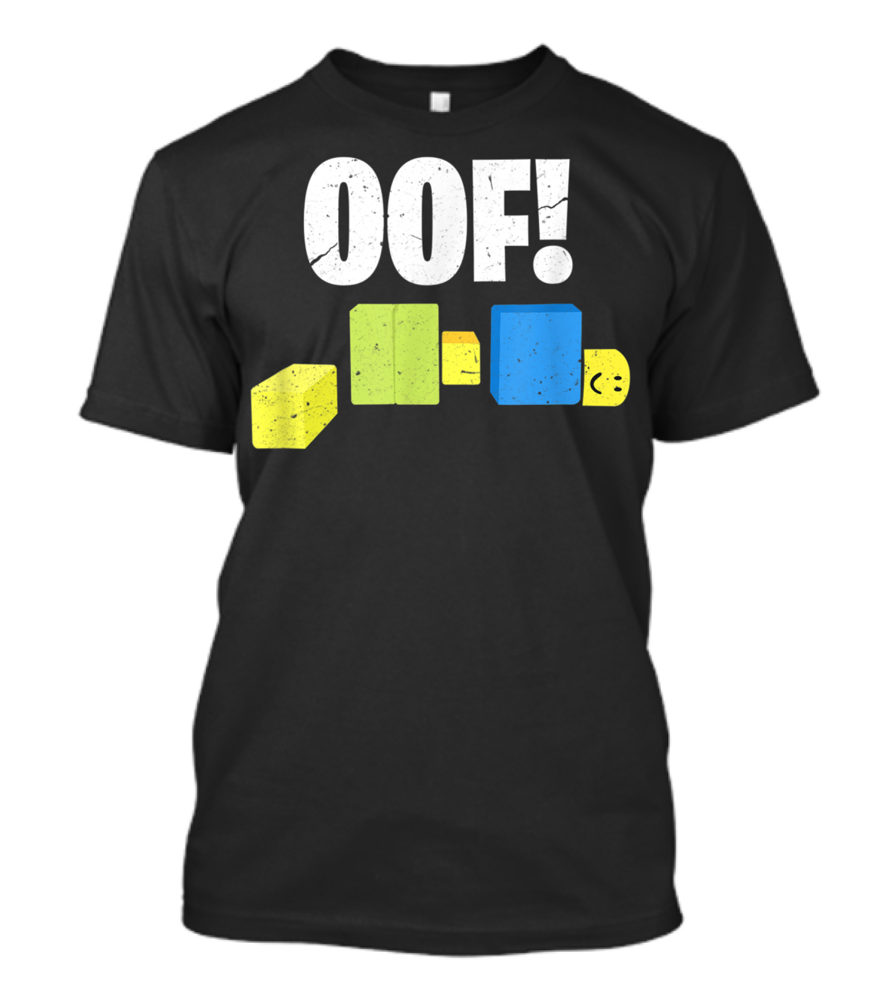 Oof Blox Noob Funny Gamer Blocks Oof Face T-Shirt