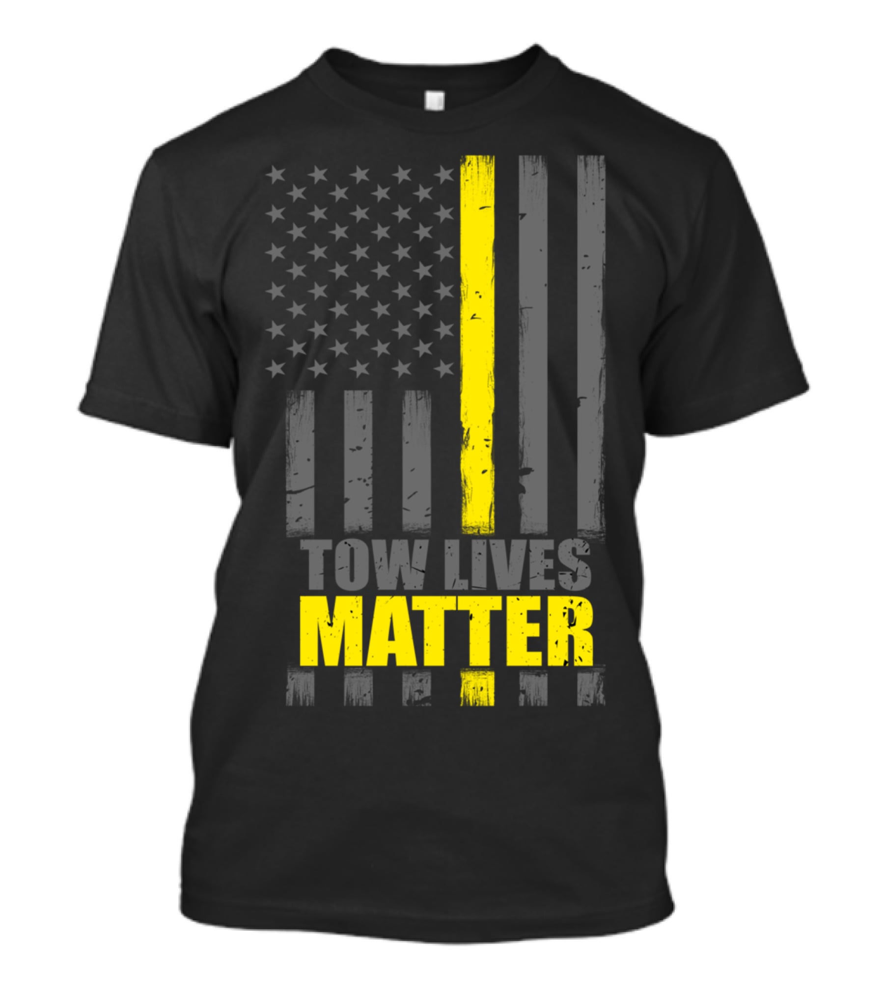 Tow Lives Matter Thin Yellow Line Flag T-Shirt
