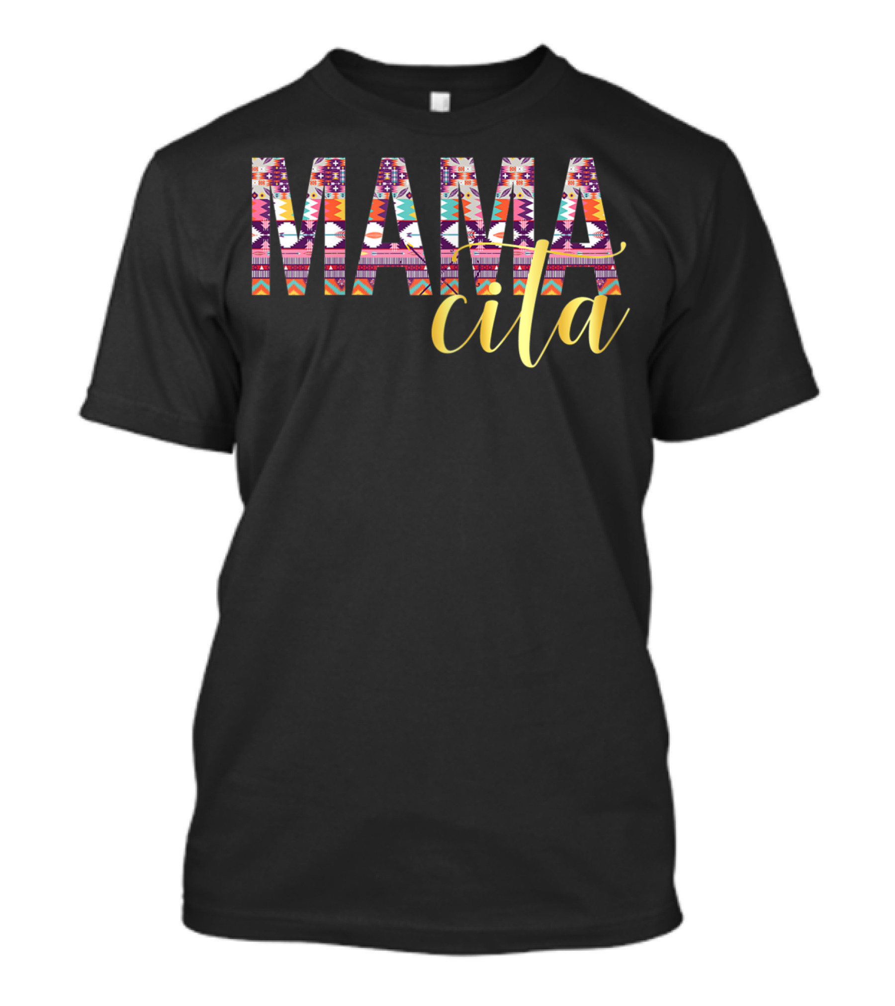 Mamacita Serape Pattern Colorful Cinco De Mayo T-Shirt