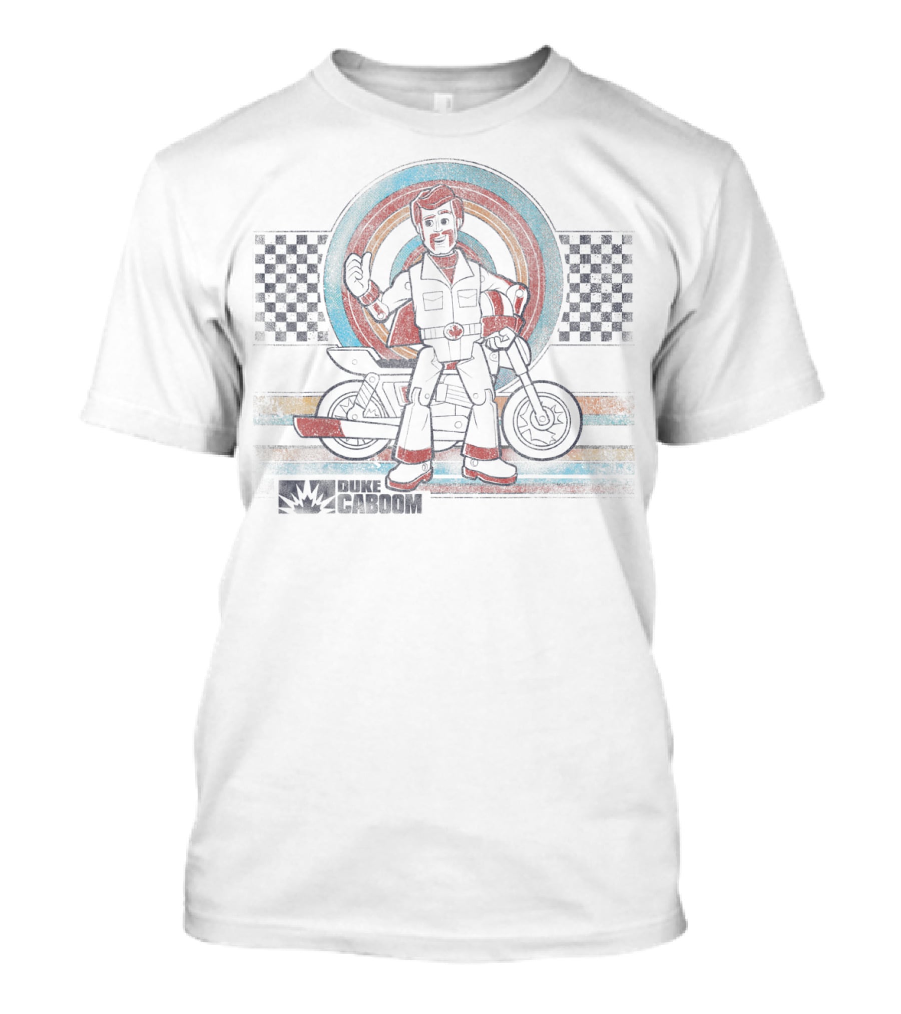 Duke Caboom Motorcycle Disney Pixar Toy Story Vintage Racer T-Shirt