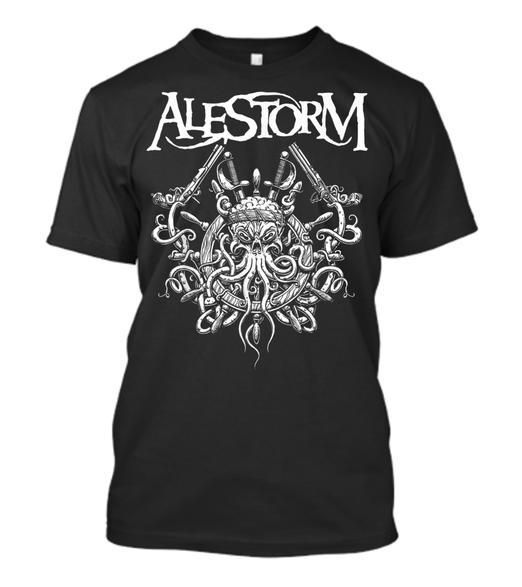 ALESTORM Pirate Kraken Crossed Guns And Swords T-Shirt