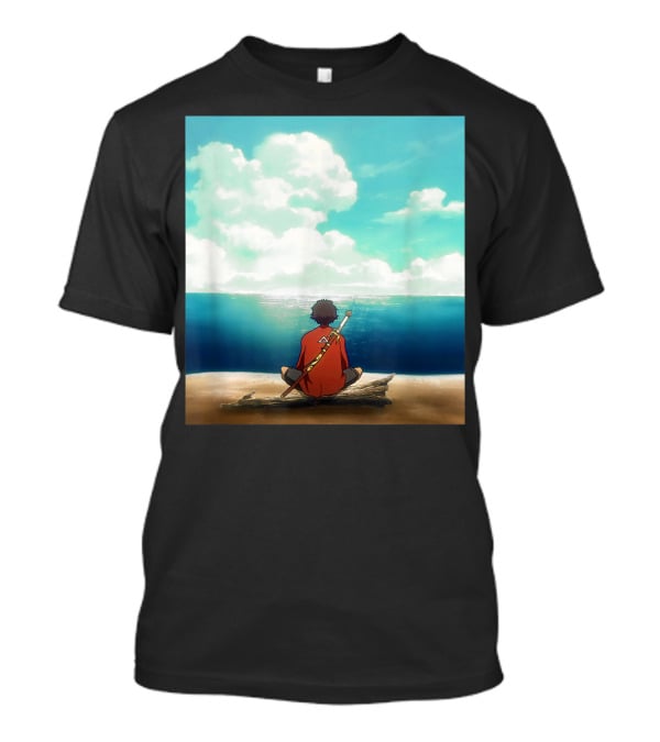 Samurai Champloo Reflective Ocean Scene T-Shirt
