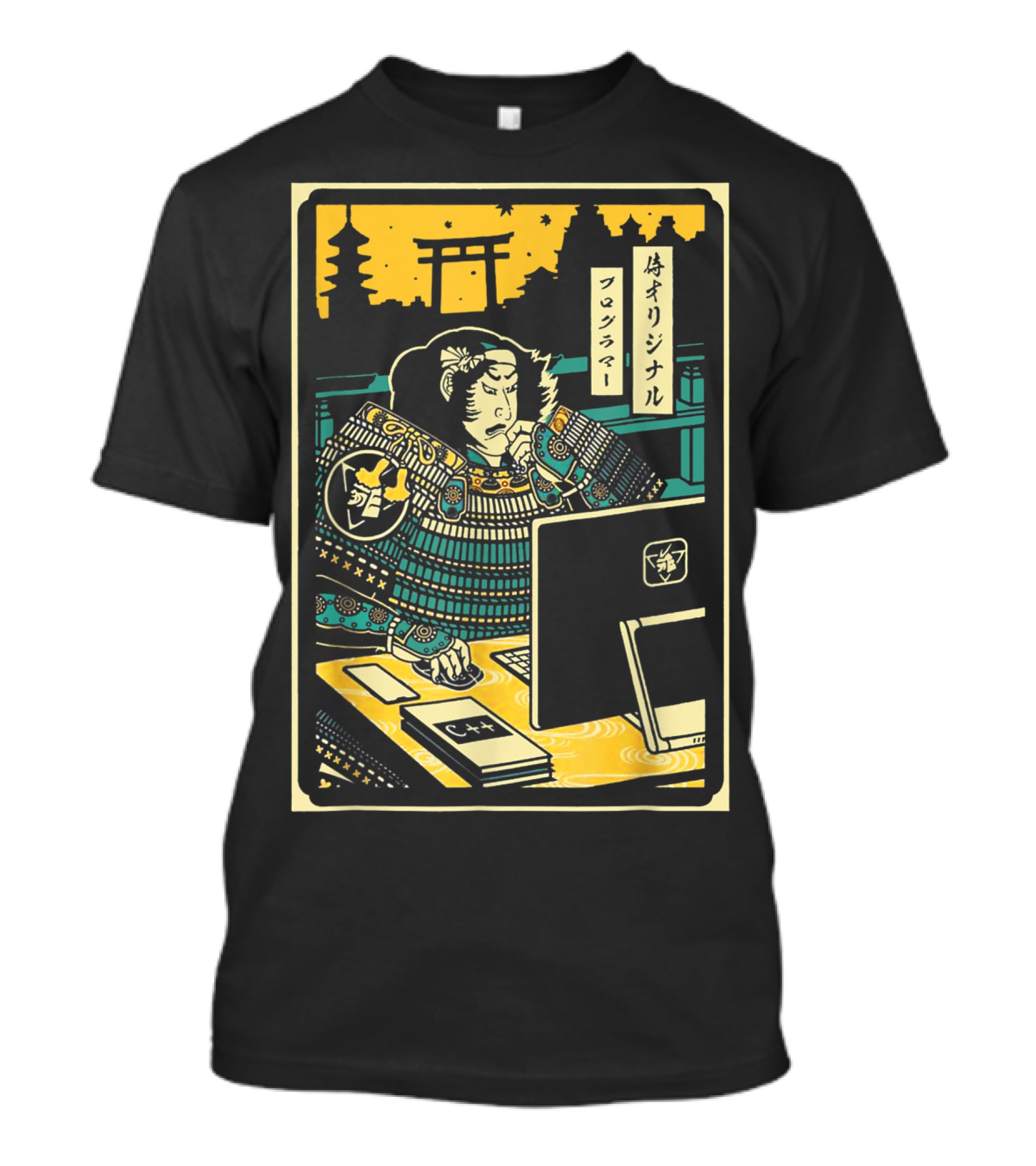 Original Samurai Warrior Programmer Computer T-Shirt