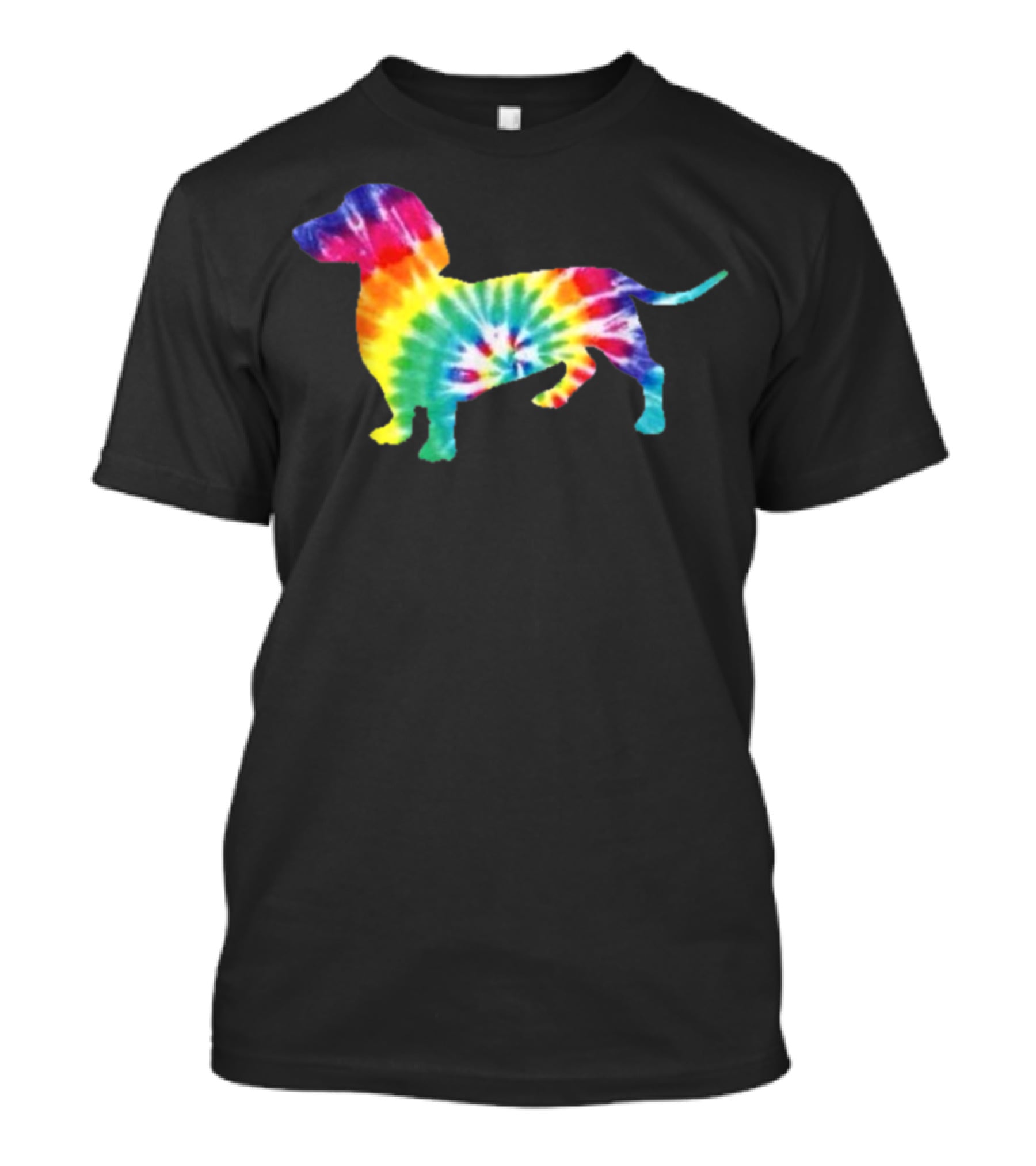 Dachshund Tie Dye Dog Puppy Retro Ts Men Women T-Shirt