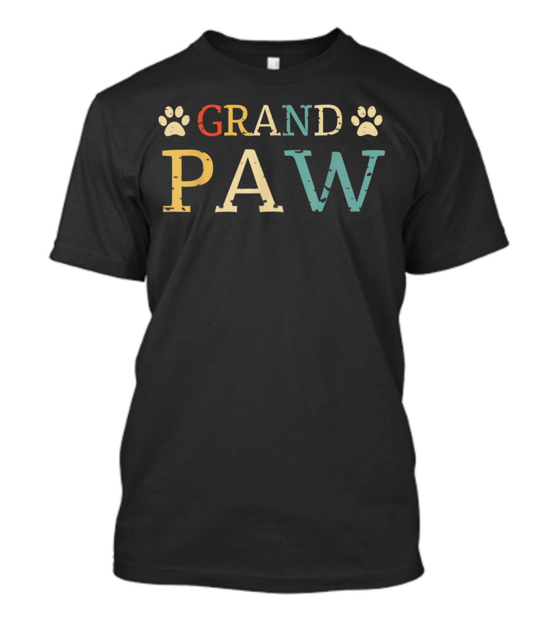 Dog Grand Paw Puppy Lovers Vintage Funny Paw Print Te T-Shirt