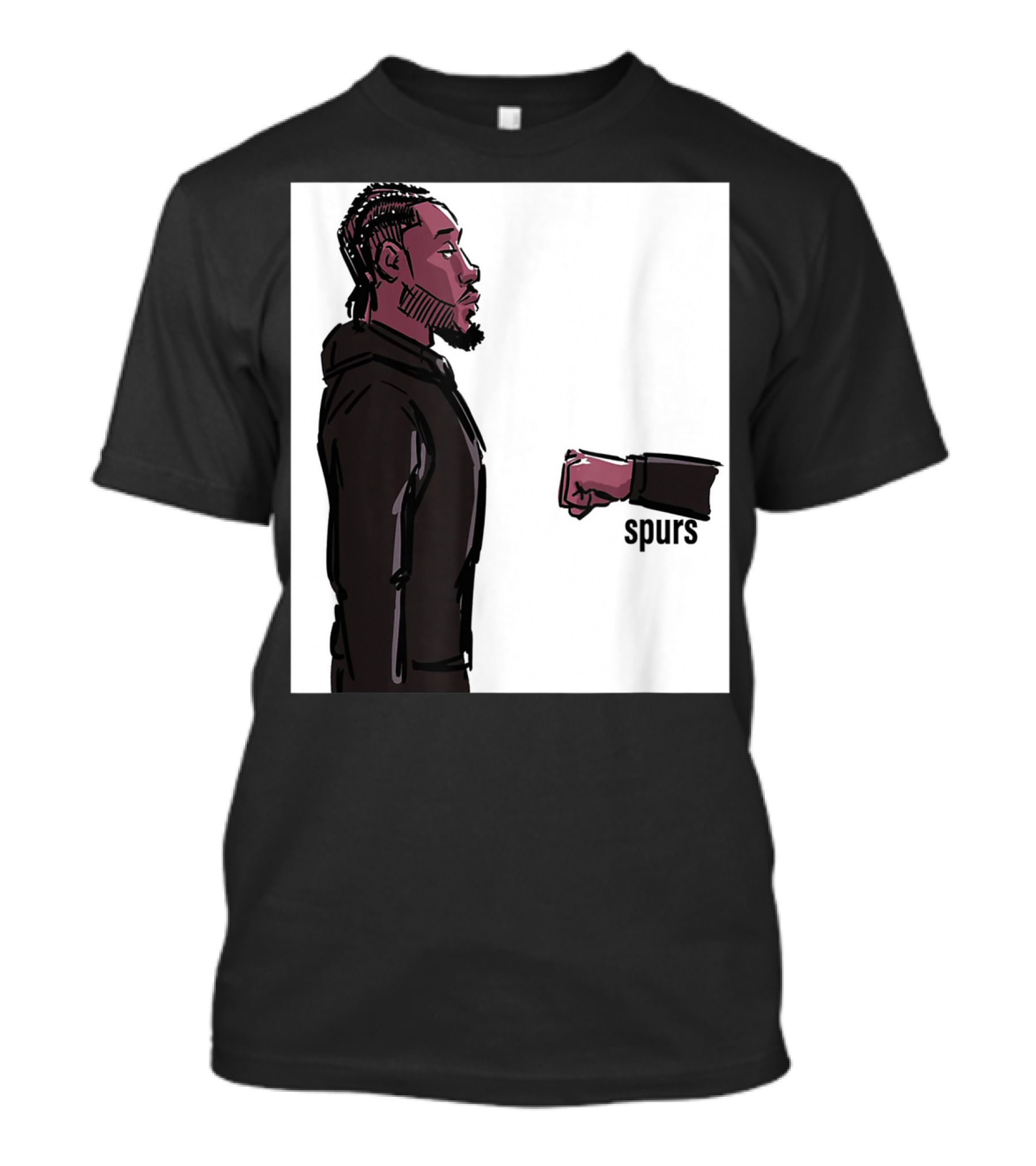 Funny Man Declines Dap Spurs T-Shirt