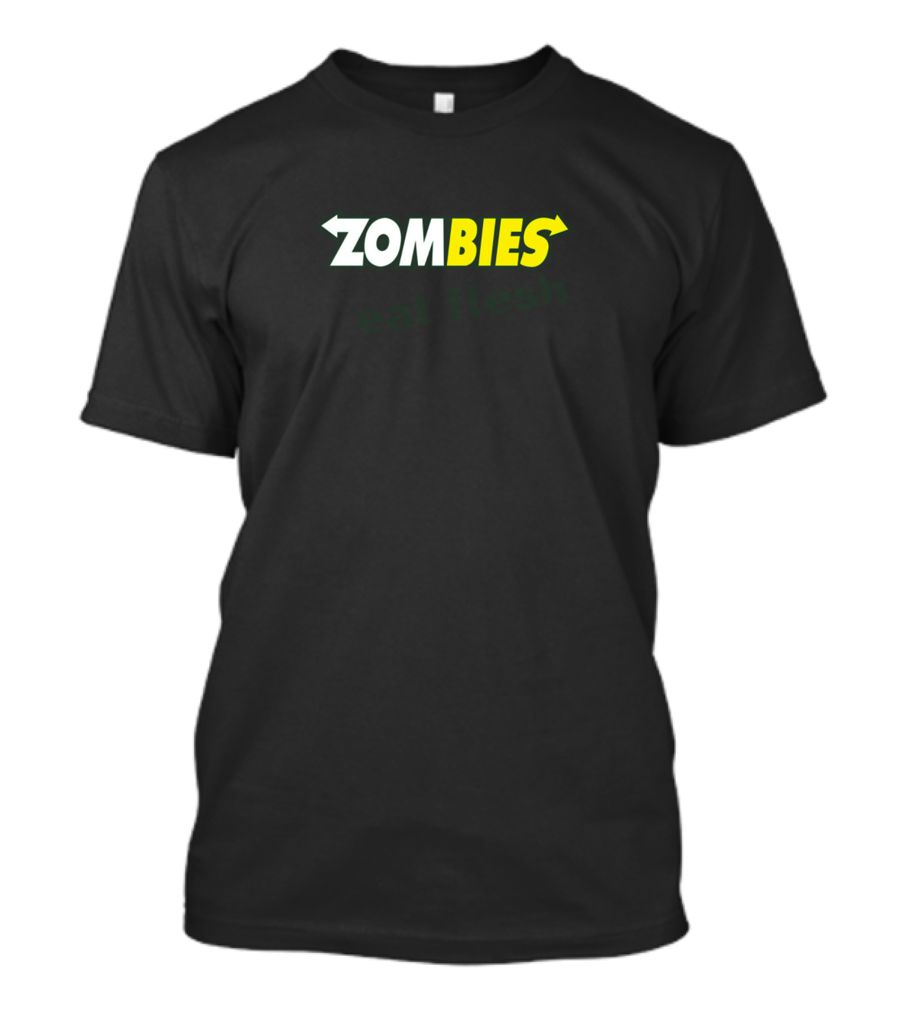 Zombies Eat Flesh Funny Halloween Scary Food T-Shirt