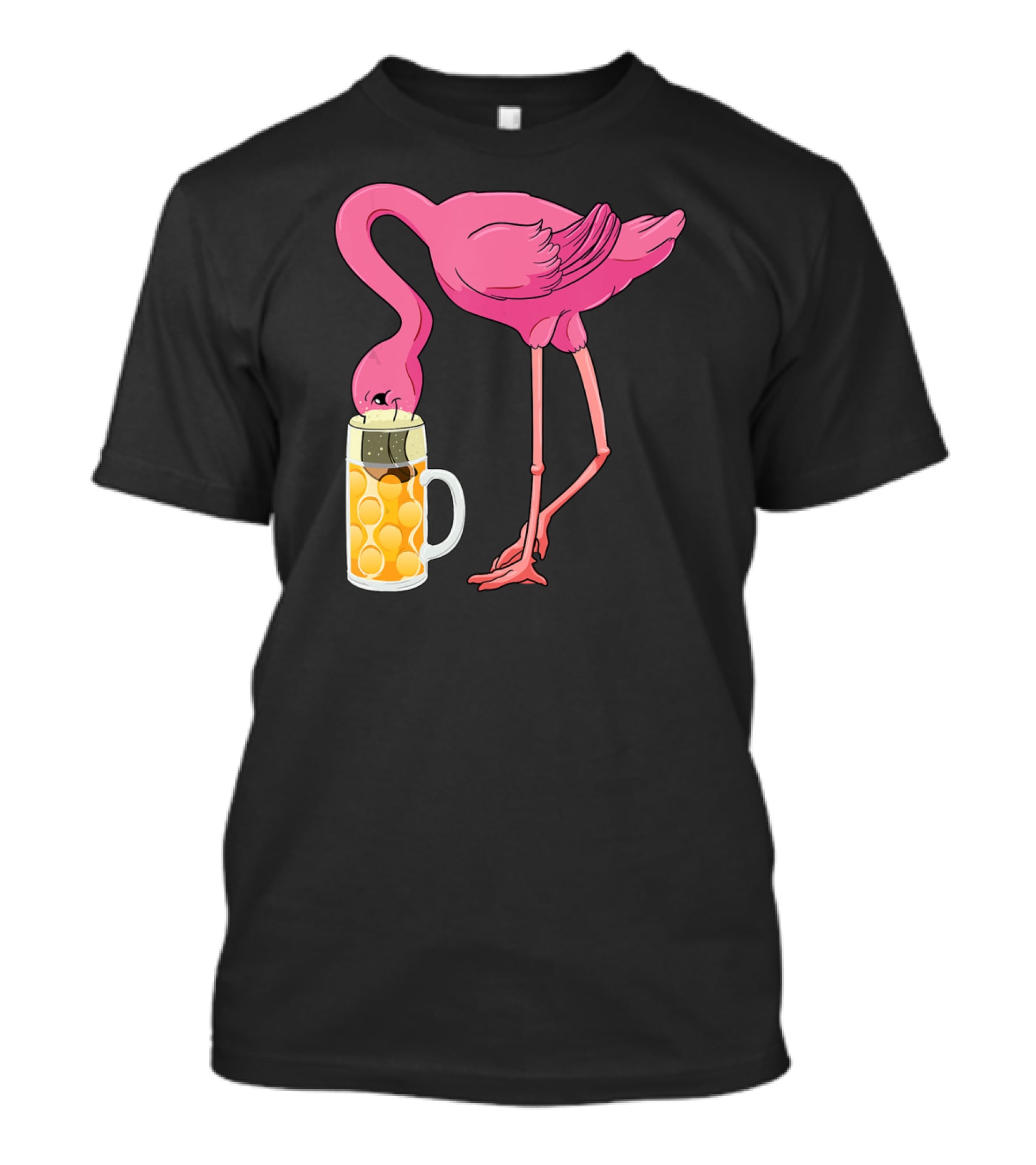 Beer Flamingo Beer Lover Alcohol Funny Oktoberfest T-Shirt