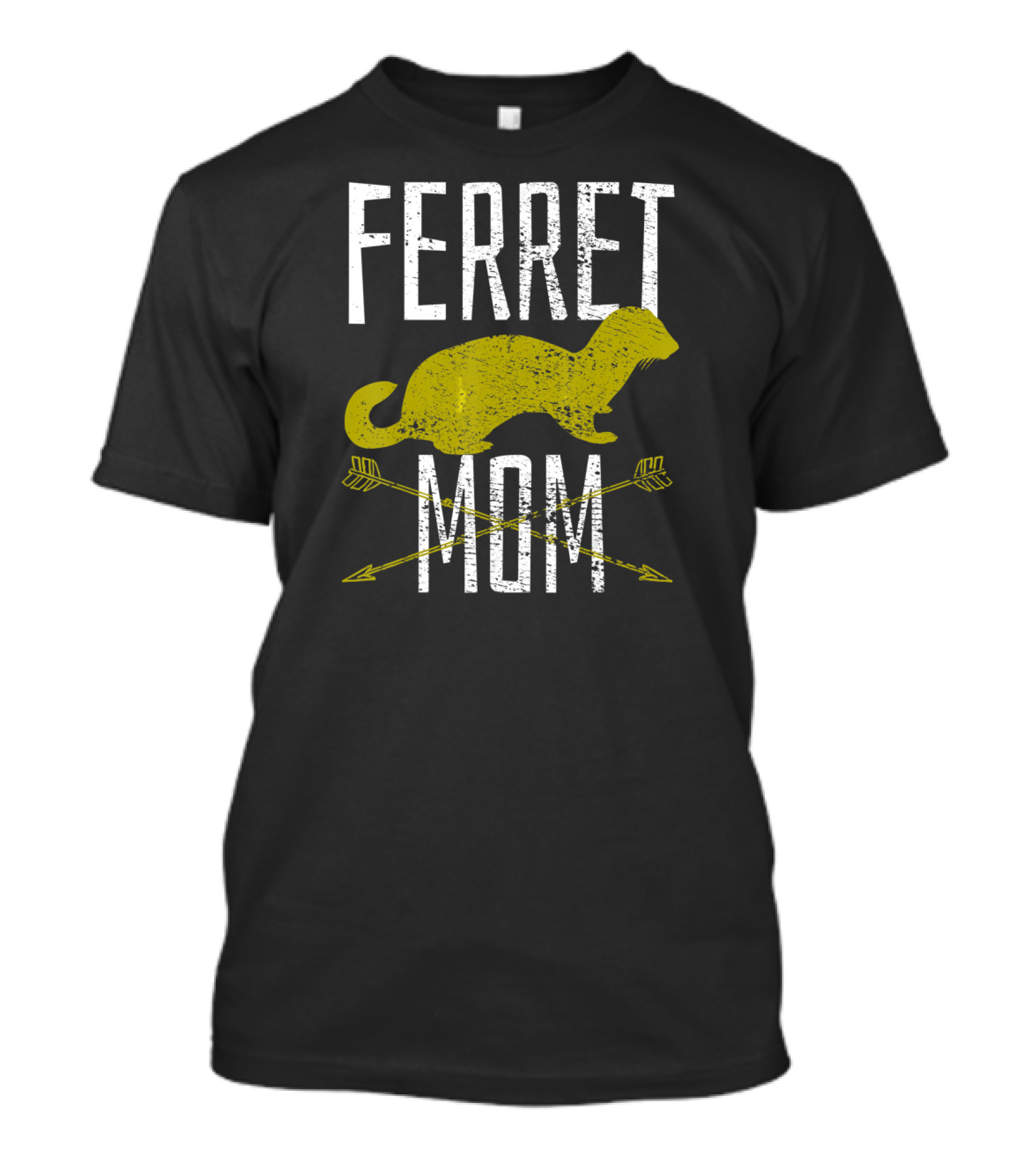 Ferret Mom Mother Pet Vintage Style With Arrows T-Shirt