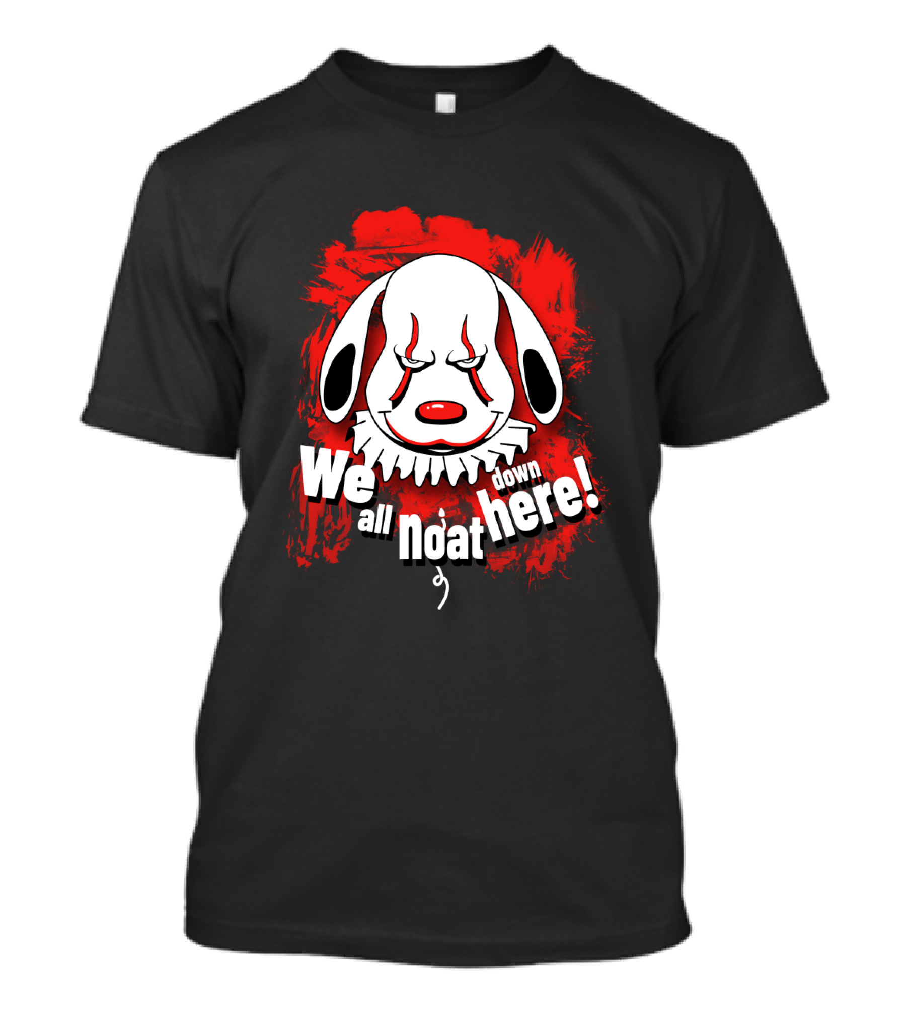 We All Float Pennywise Halloween Peanuts Snoopy Crossover T-Shirt