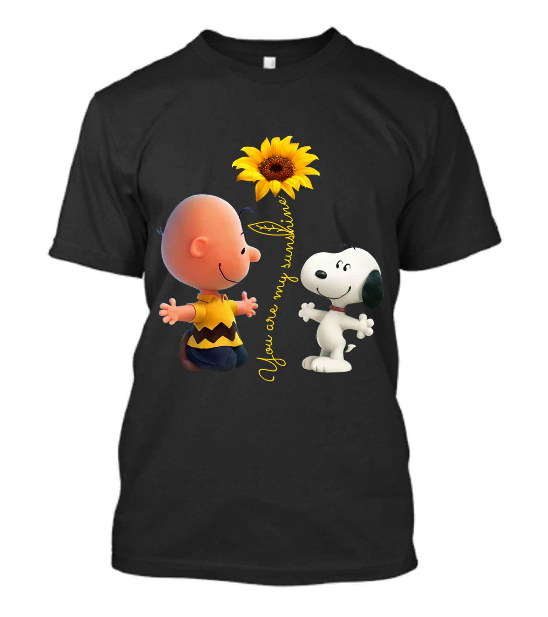 You Are My Sunshine Sunflower Hippie Snoopy The Peanuts Movie T-Shirt
