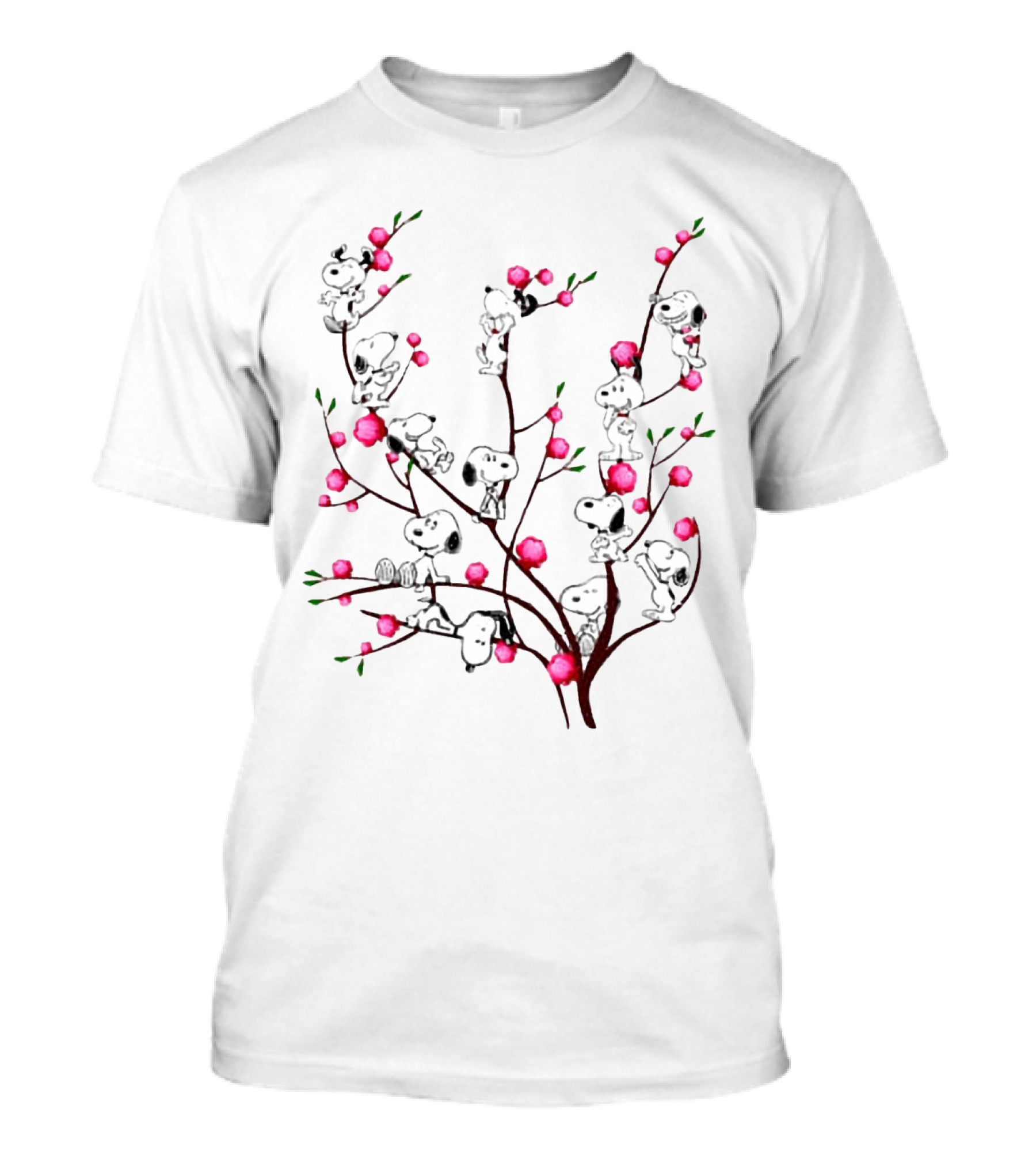 Peach Tree Snoopy The Peanuts Movie T-Shirt