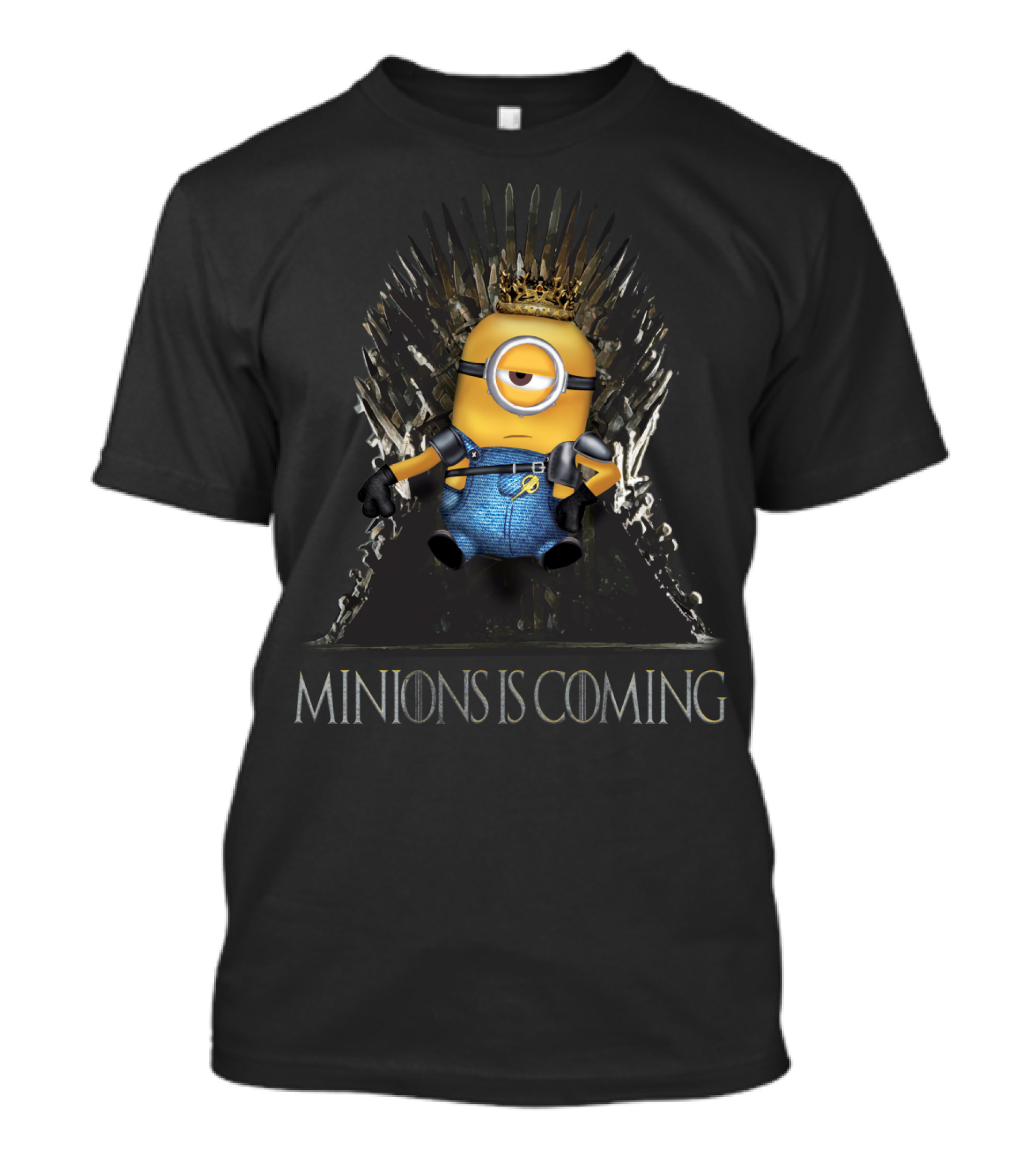 Minions Is Coming Despicable Me Game Of Thrones Iron Throne Crossover T-Shirt