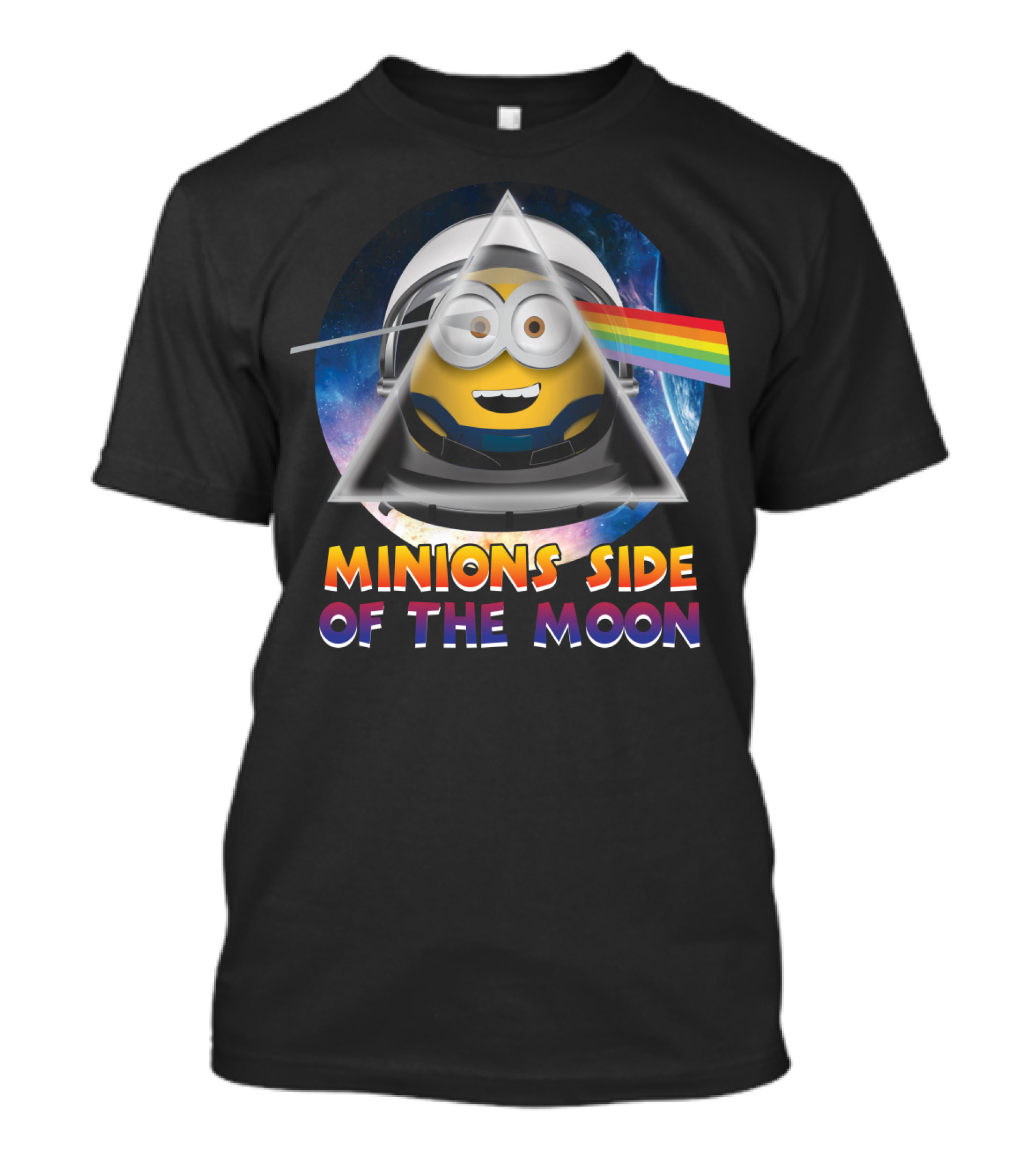 Minions Side Of The Moon Despicable Me Parody Pink Floyd T-Shirt