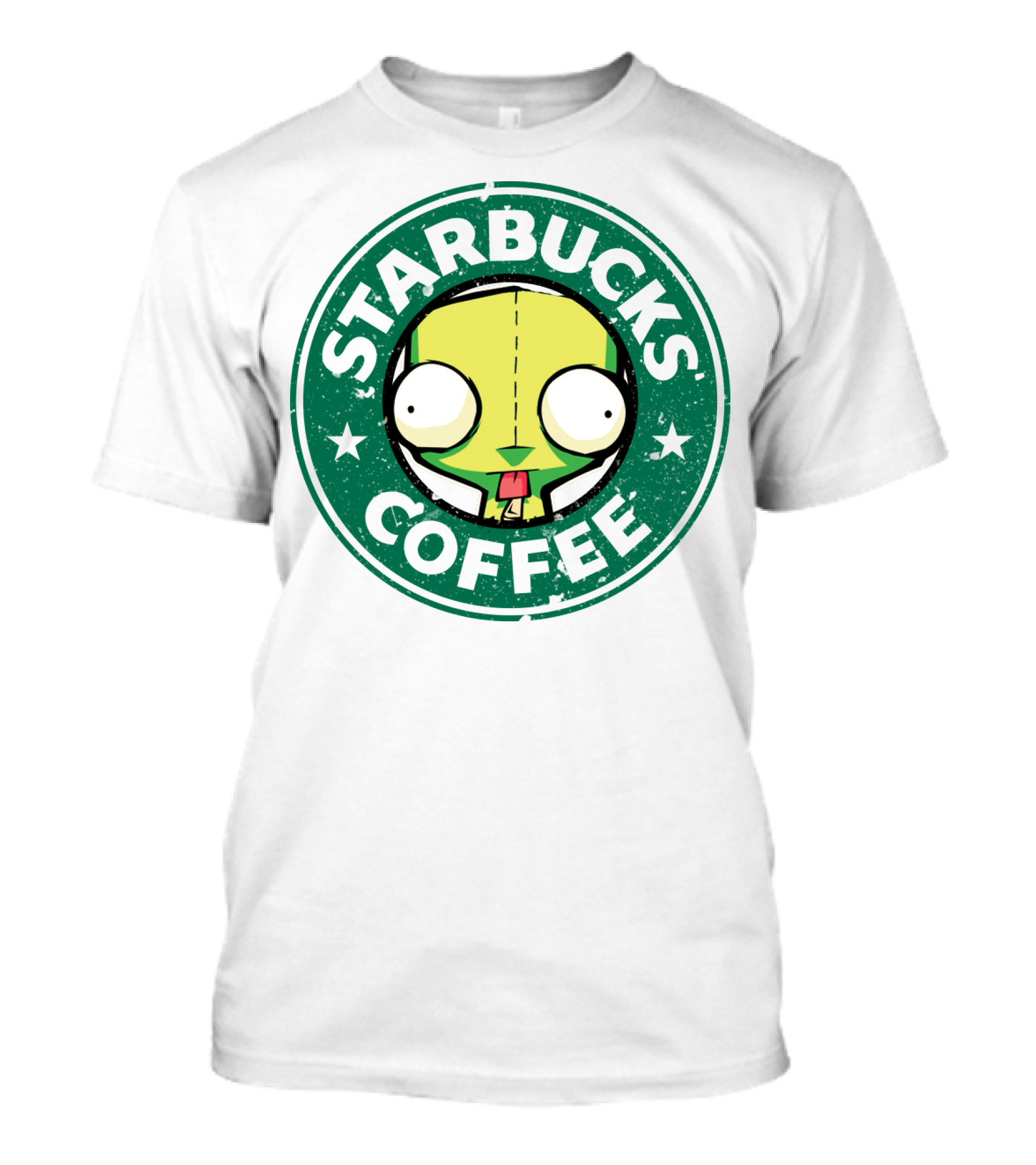 Starbucks Coffee Cute Gir Invader Zim T-Shirt