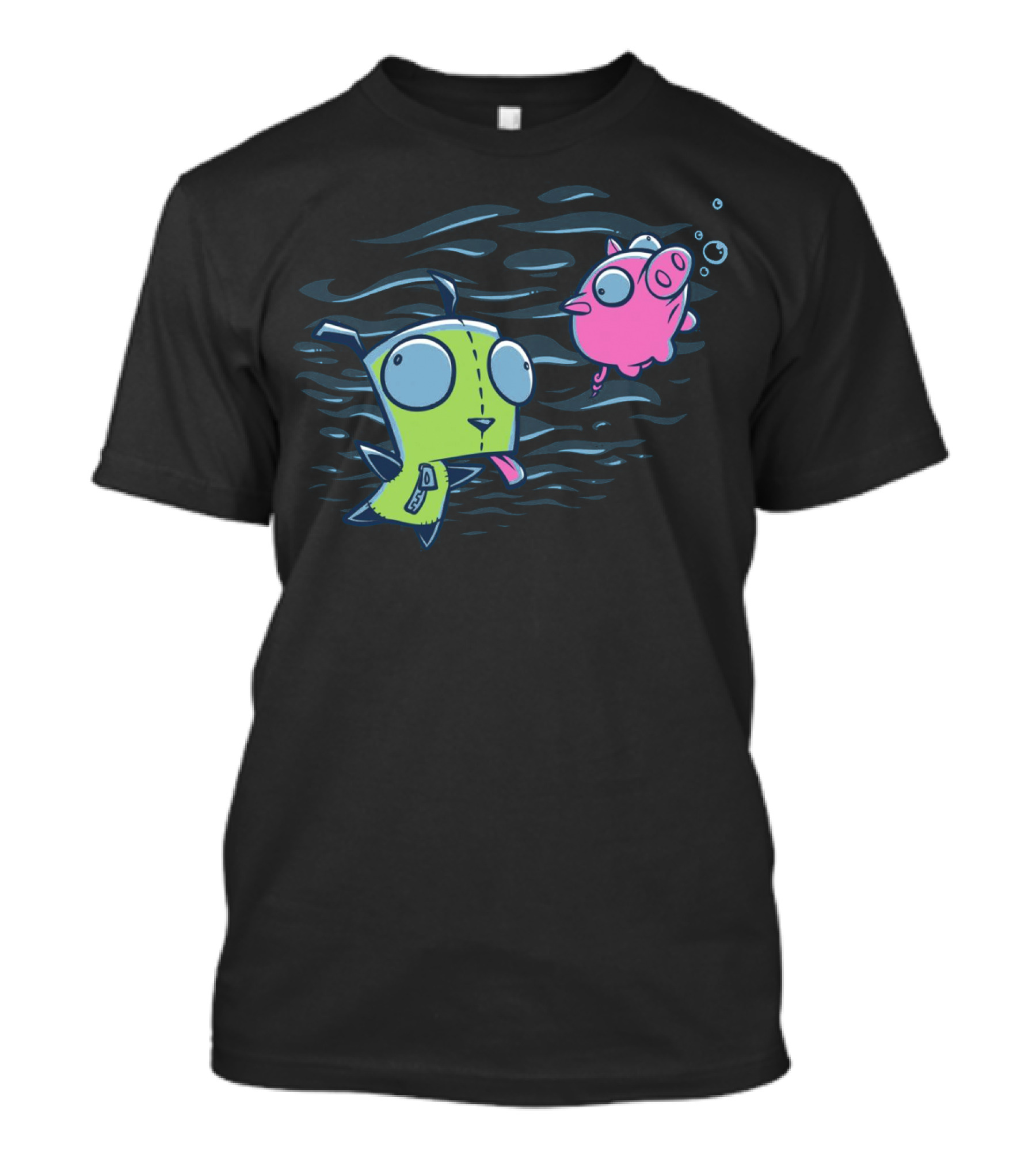 Girvana Gir Invader Zim Underwater Adventure With Pig T-Shirt
