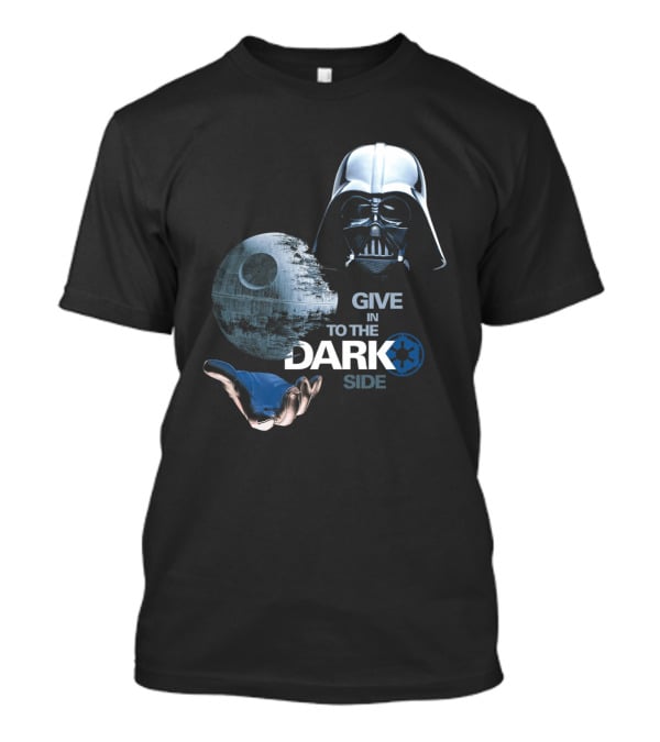 Darth Vader Star Wars Give In To The Dark Side With Death Star T-Shirt