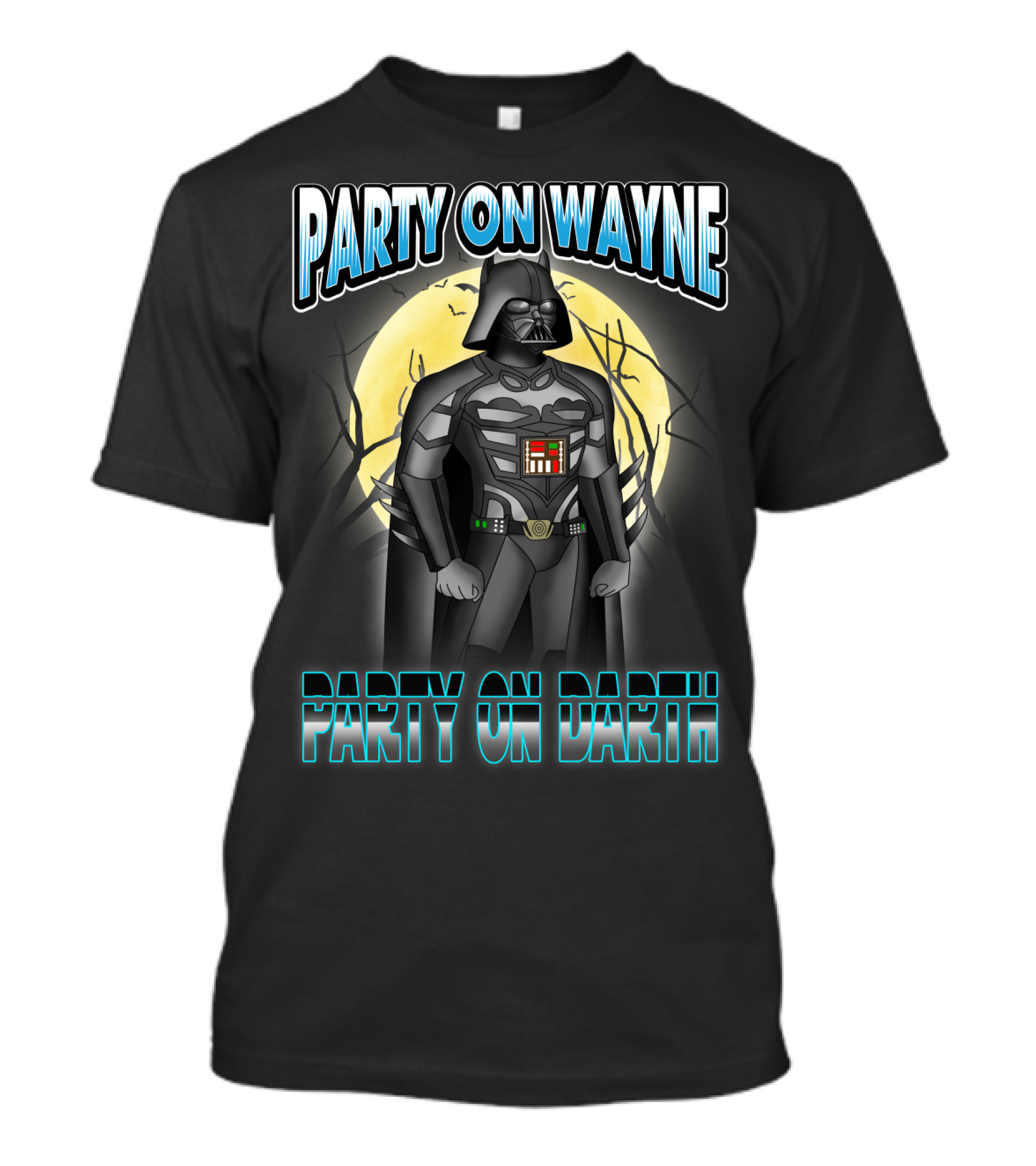 Party On Wayne Party On Darth Vader Star Wars Mashup T-Shirt