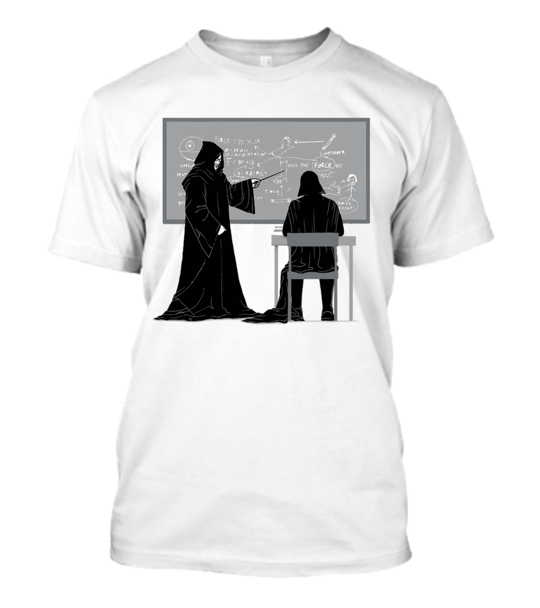 Teach The Force Darth Vader Dark Side Star Wars Classroom T-Shirt