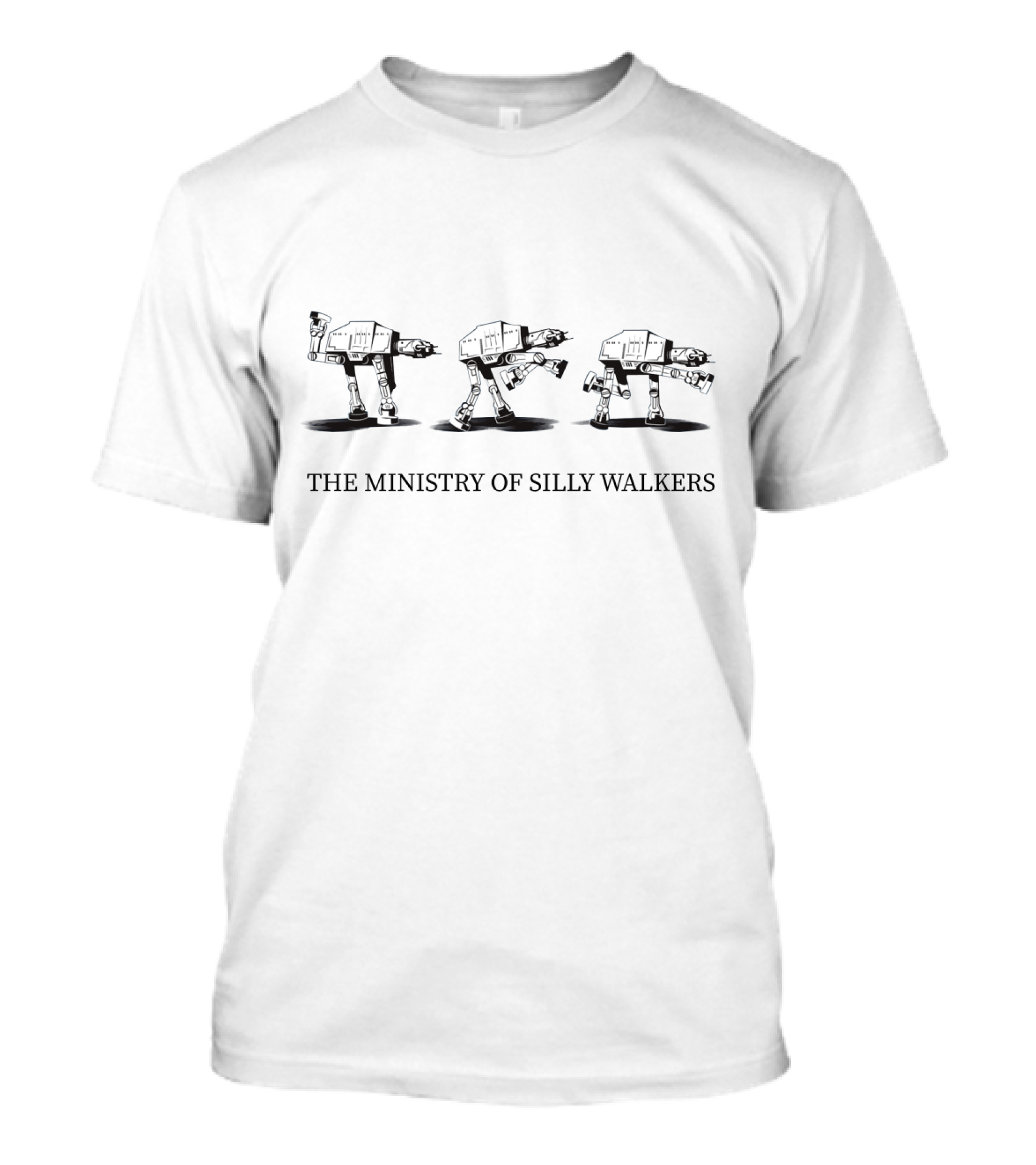 Abbey Road AT AT Droids Star Wars The Ministry Of Silly Walkers T-Shirt