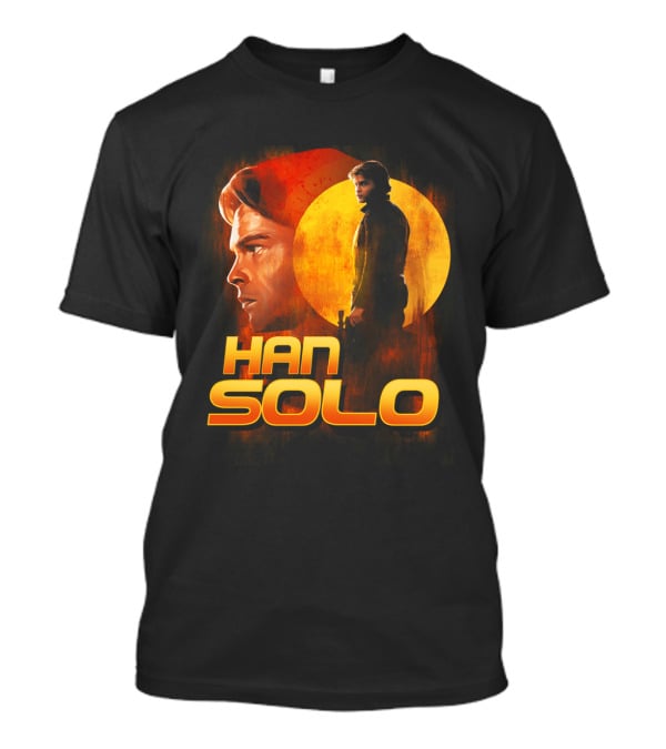 Young And Wild Han Solo Star Wars Iconic Character Graphics T-Shirt