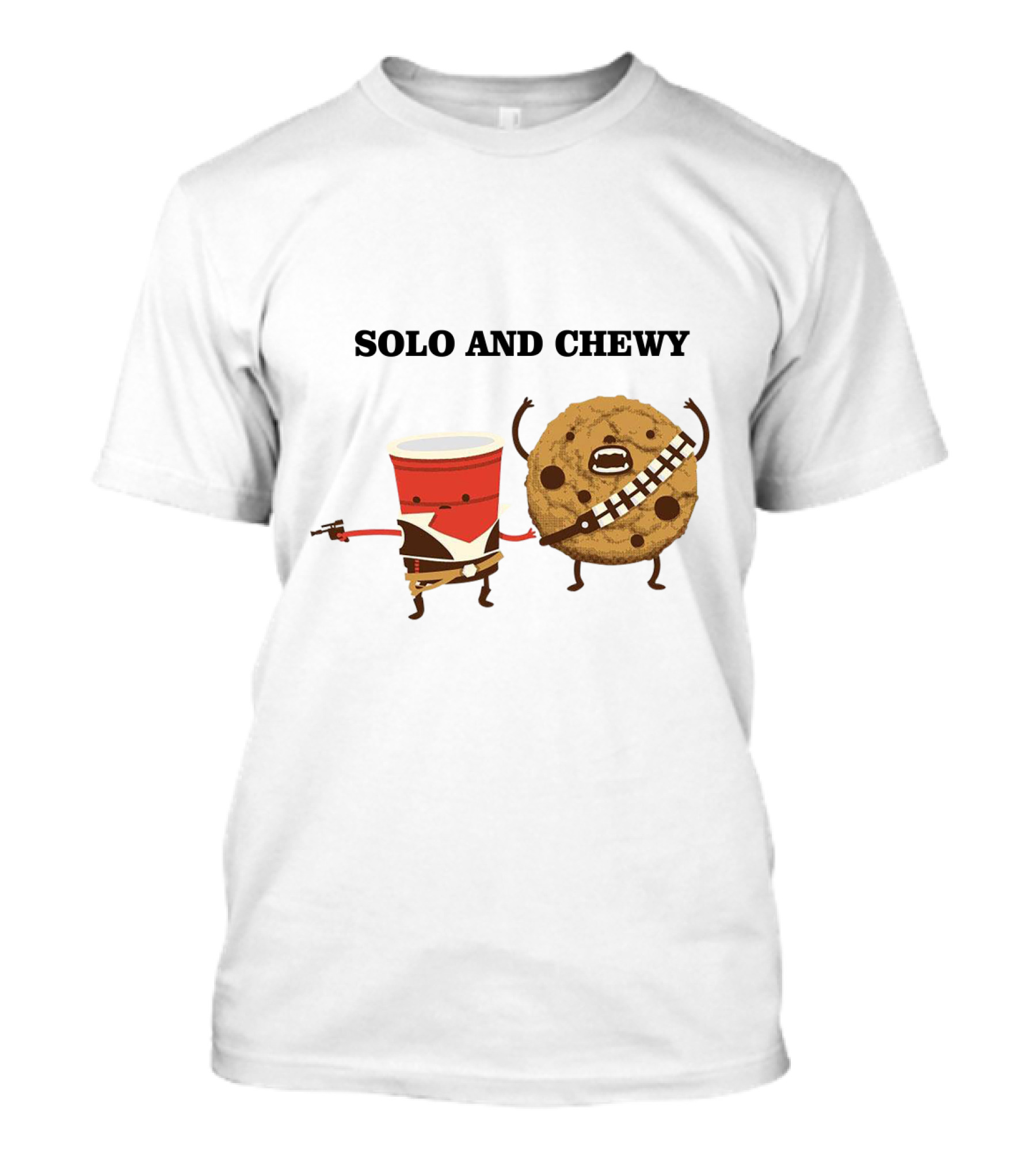 Solo And Chewy Han Solo Cup Cookie Star Wars Mashup T-Shirt