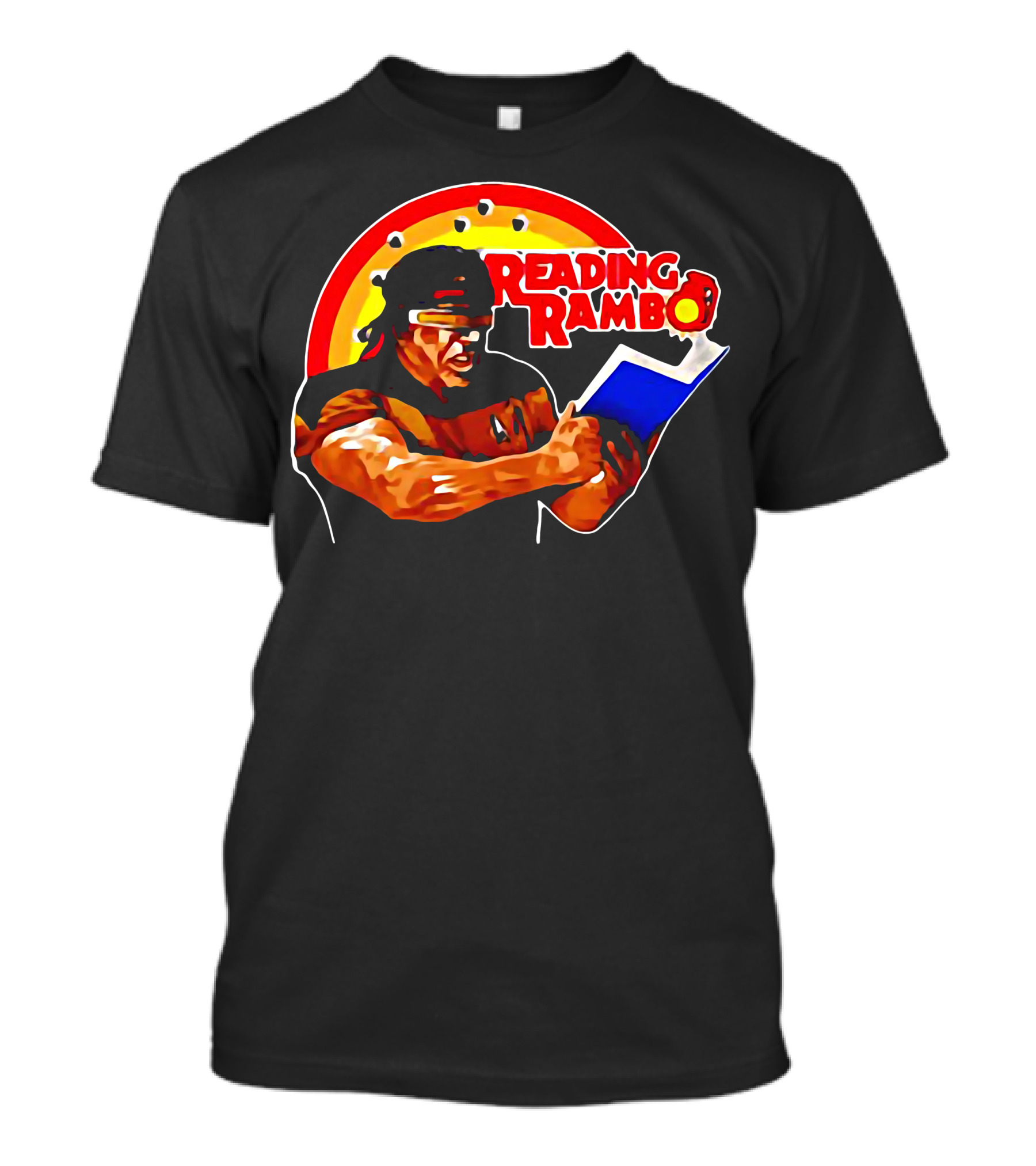 Reading Rambo Rainbow Book T-Shirt