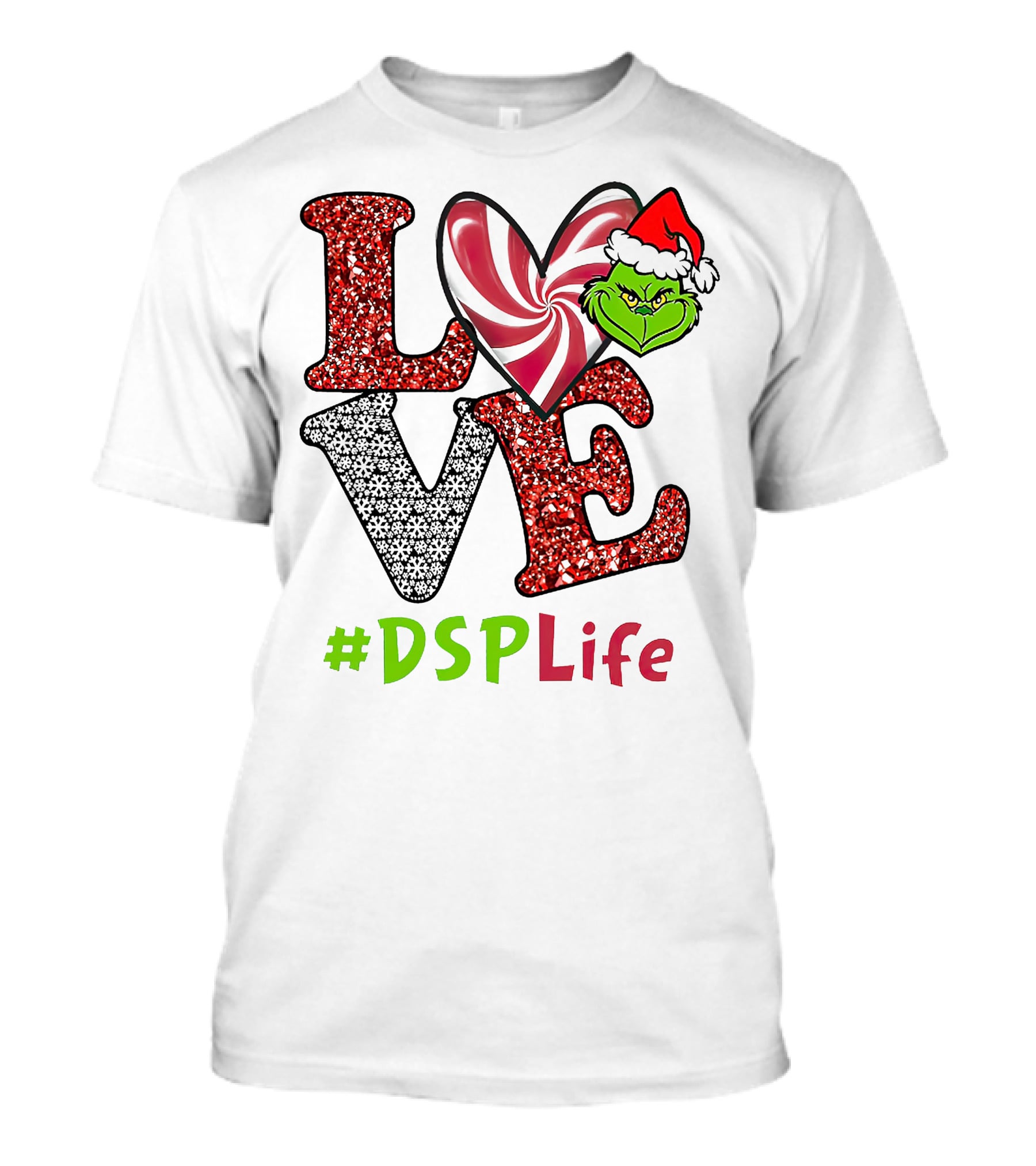 LOVE Grinch Heart #DSPLife T-Shirt