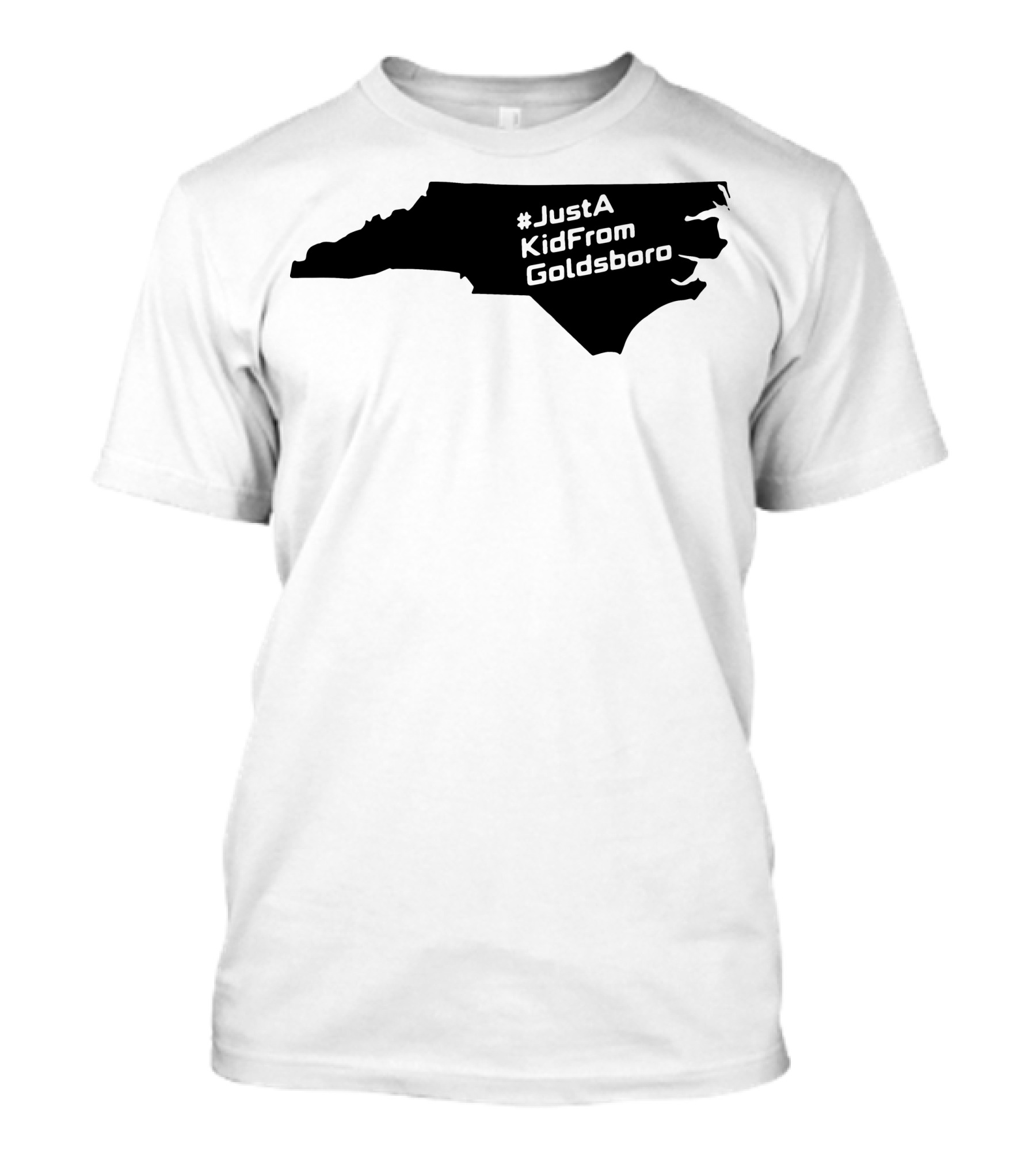 JustAKidFromGoldsboro North Carolina Map T-Shirt