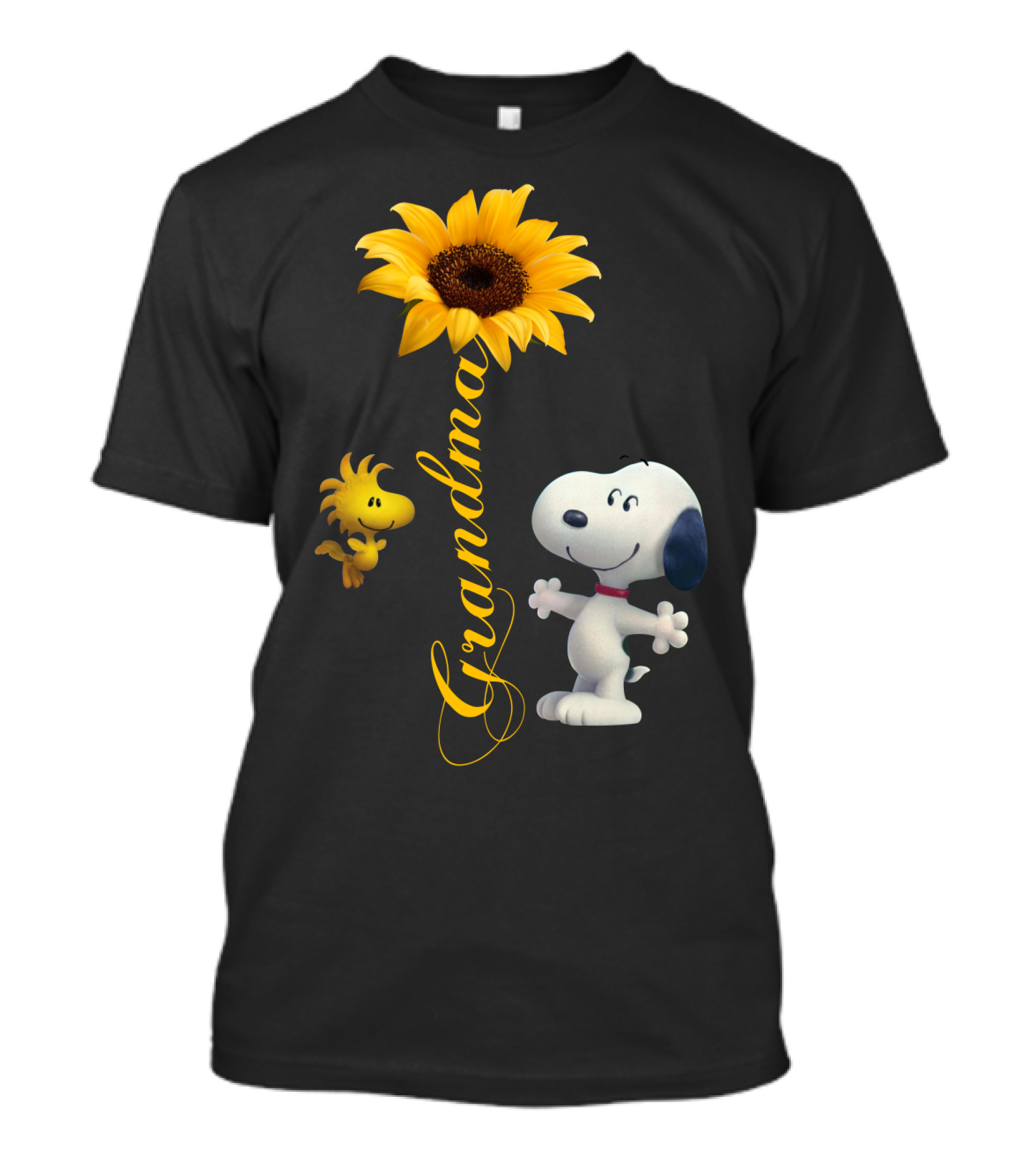 Grandma Snoopy And Woodstock With Sunflower T-Shirt