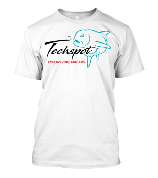 Techspot Empowering Anglers With Fish Icon T-Shirt