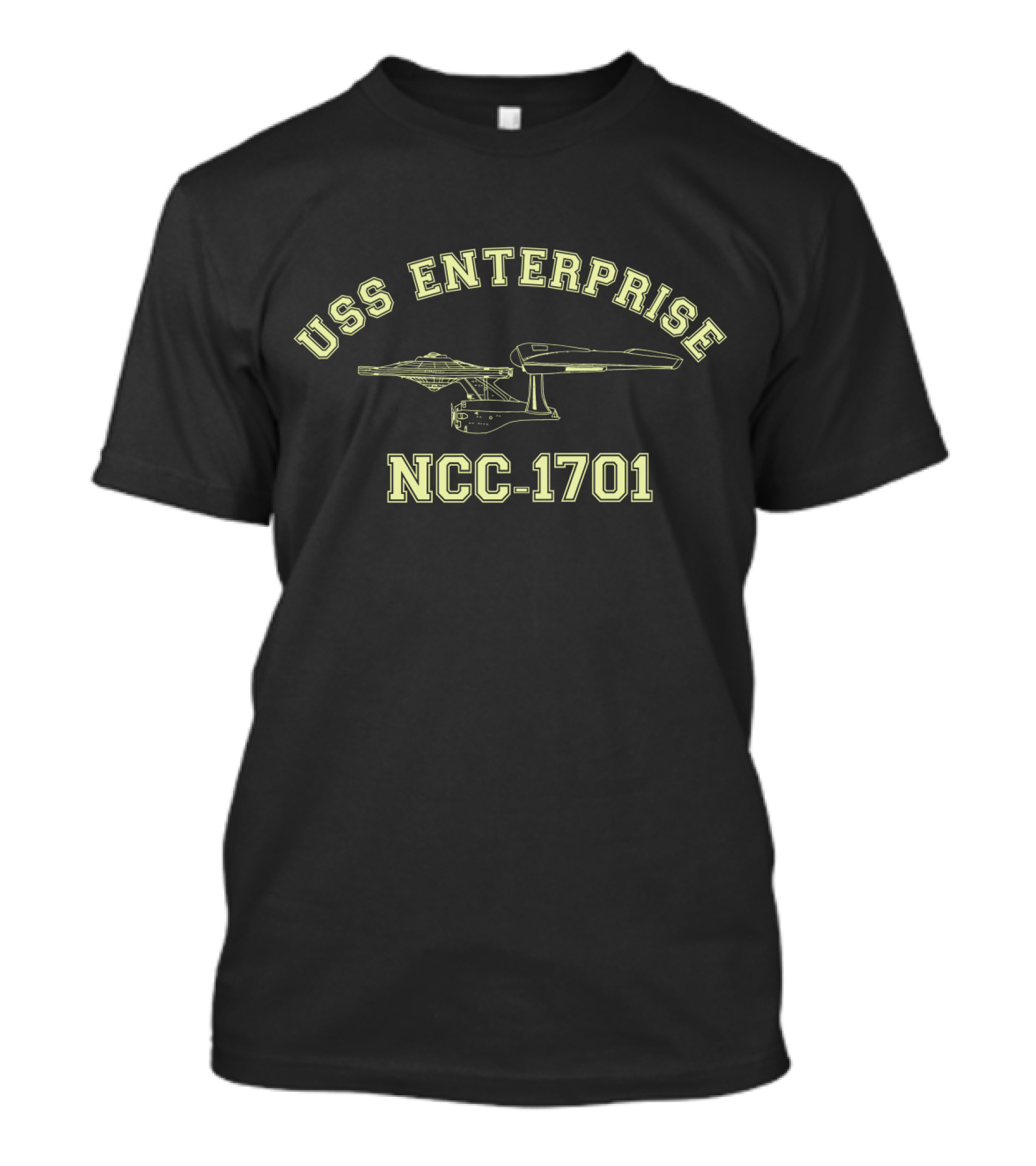 USS Enterprise NCC-1701 Star Trek Trevco 04 Navy T-Shirt