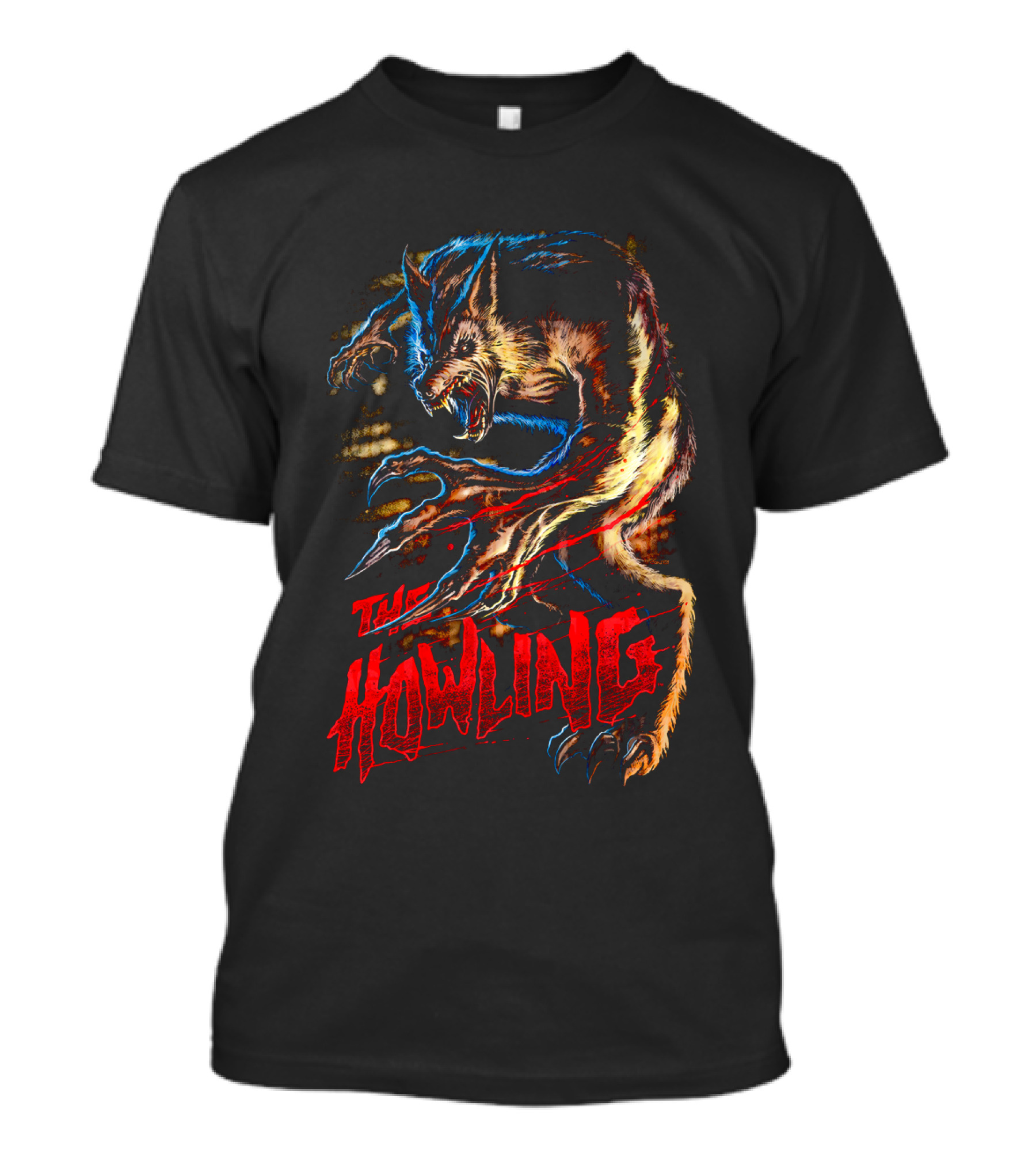 The Howling Werewolf Creature Retro Horror T-Shirt