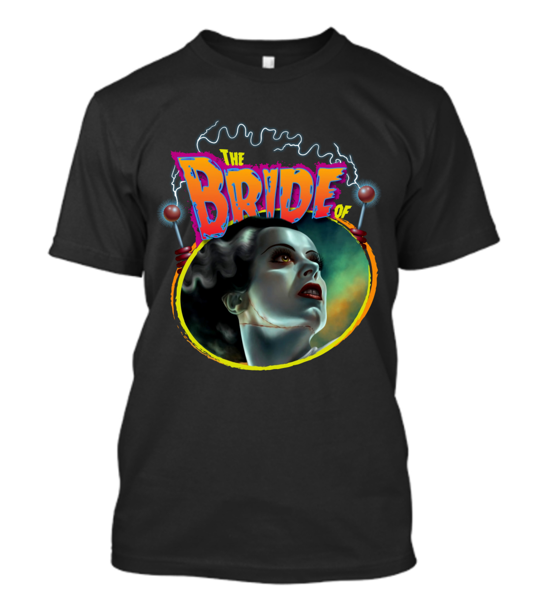 The Bride Of Frankenstein Retro Horror Movie T-Shirt