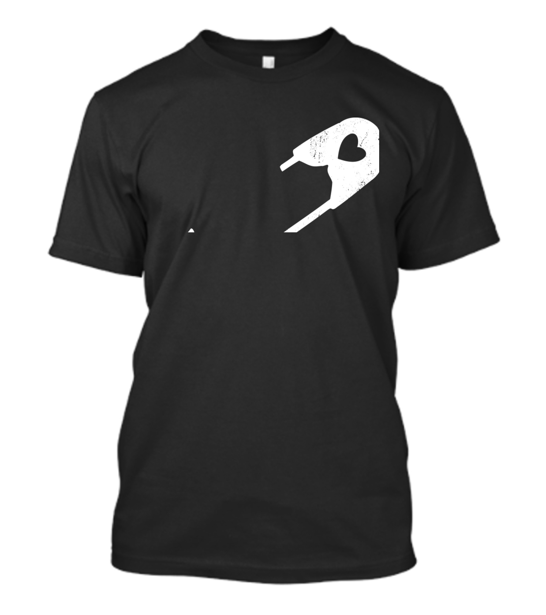 Peace Heart Safety Pin T-Shirt