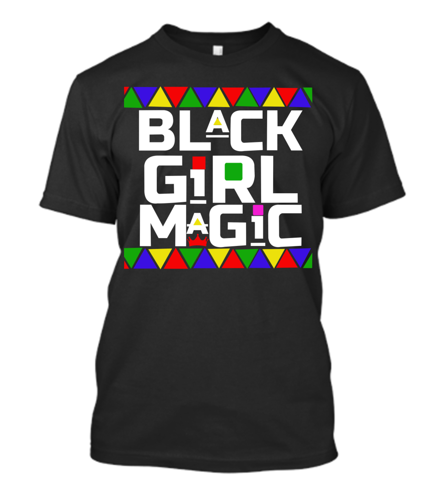 Black Girl Magic African Tribal Crown T-Shirt