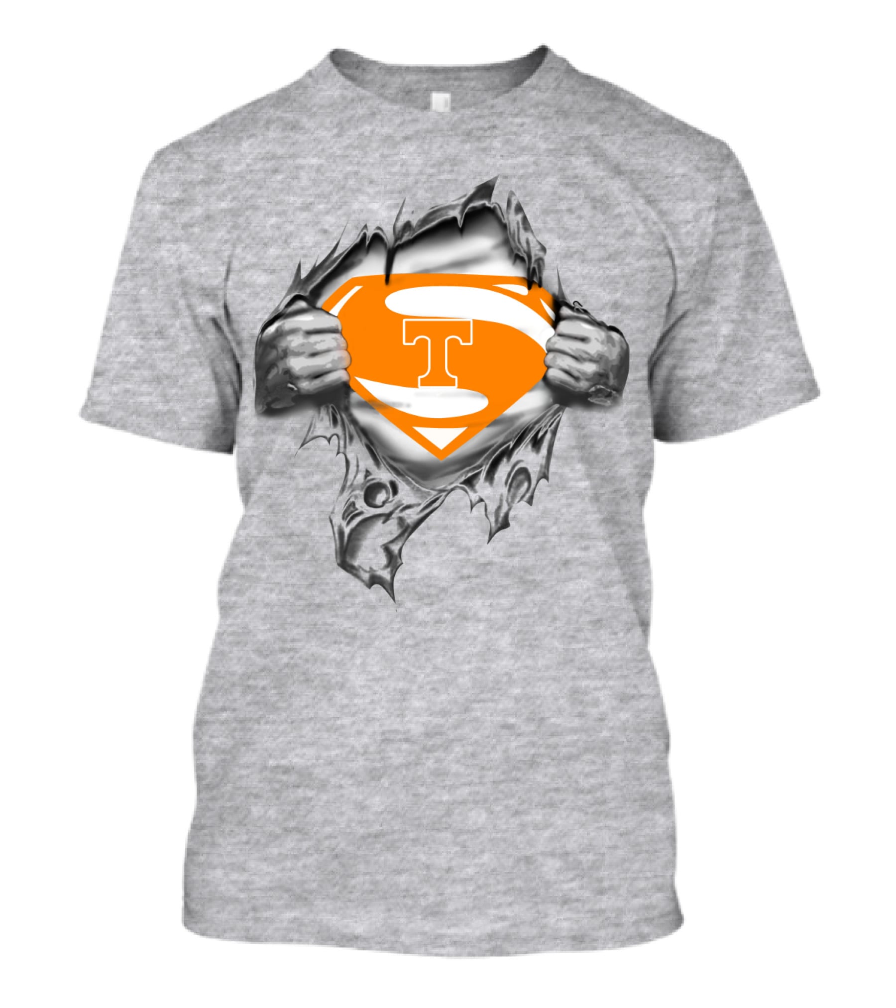 Tennessee Super T Logo Ripped Superman T-Shirt