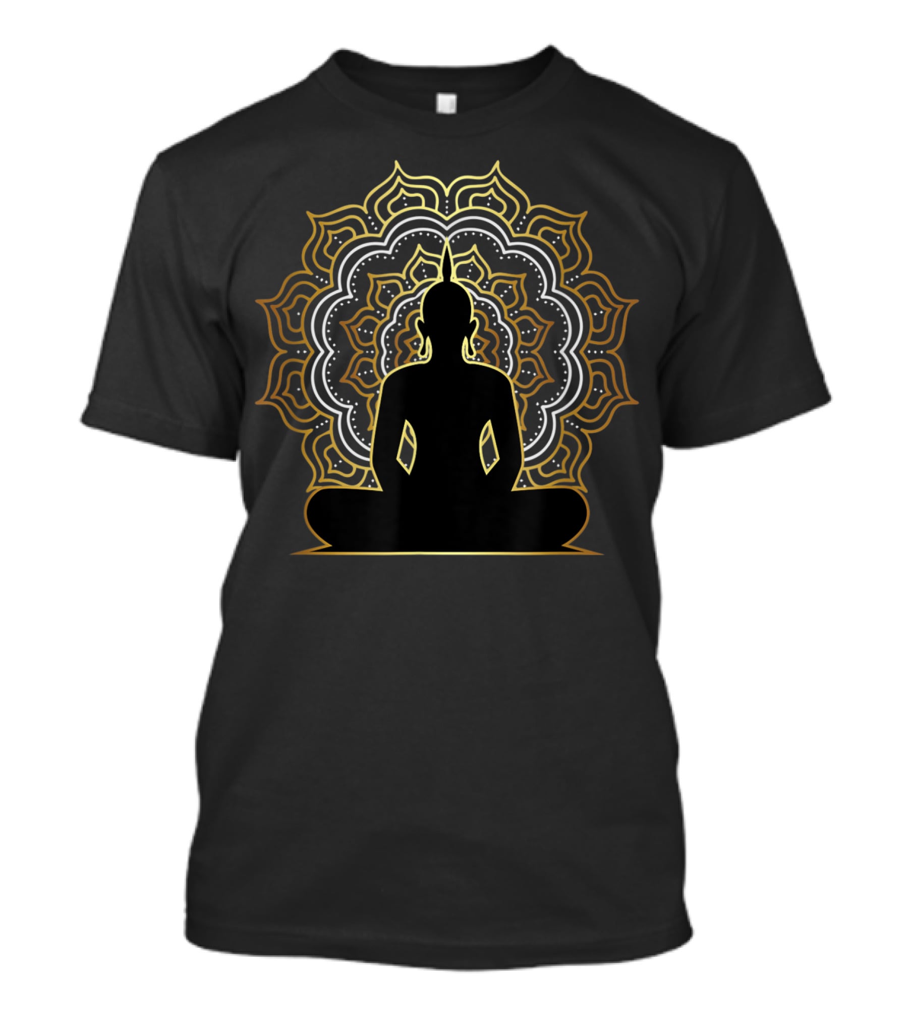 Buddha Meditation Spiritual Yoga Mandala Buddhist T-Shirt