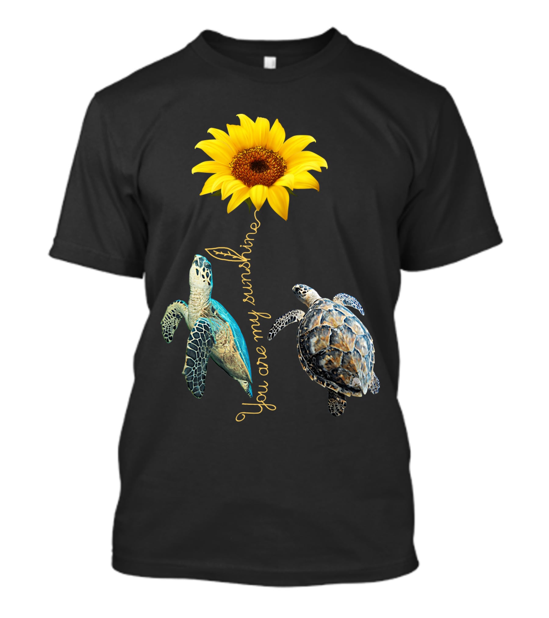 You Are My Sunshine Turtle Sunflower T-Shirt