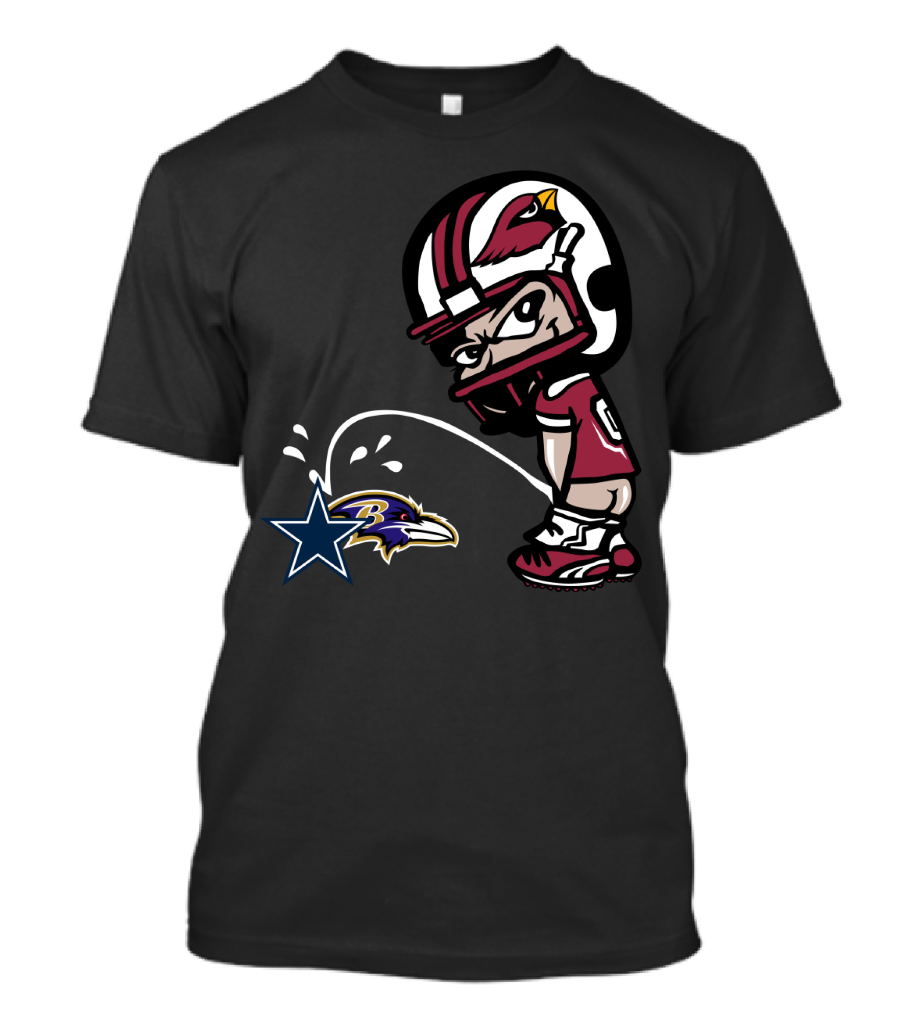 Arizona Cardinals Dallas Cowboys Baltimore Ravens T-Shirt