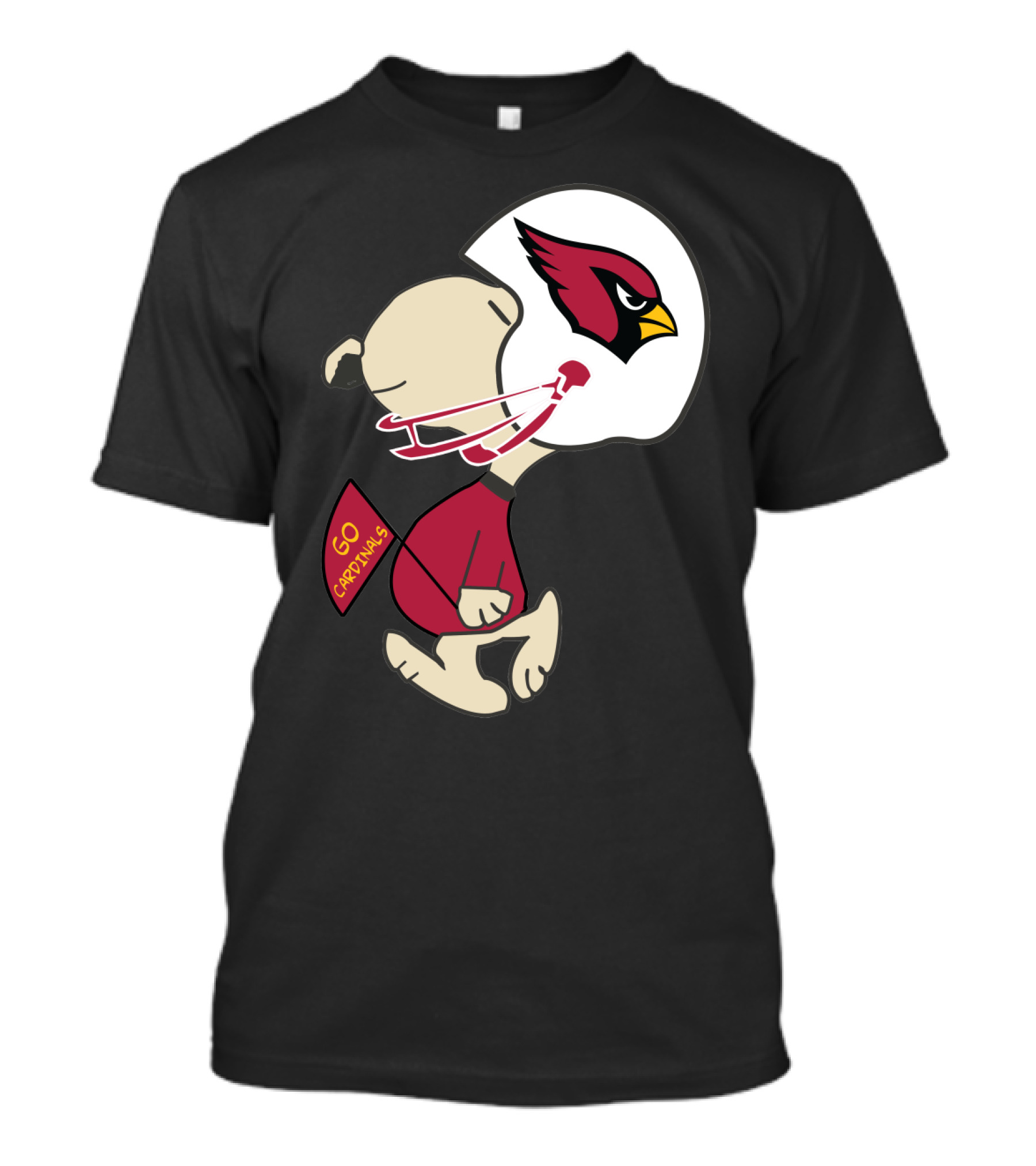Go Cardinals Fans Helmet T-Shirt