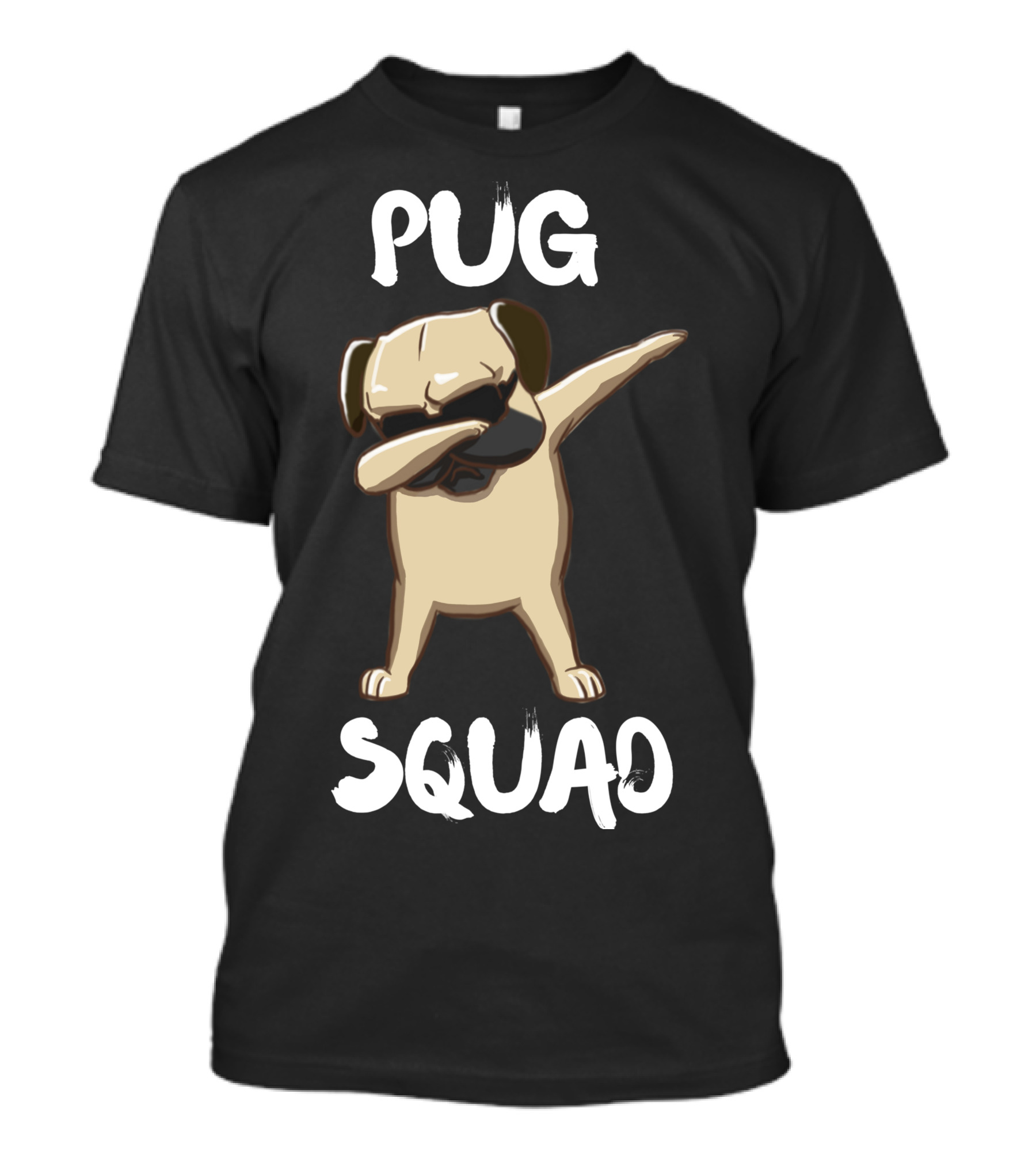 Pug Squad Dabbing Funny Pug T-Shirt