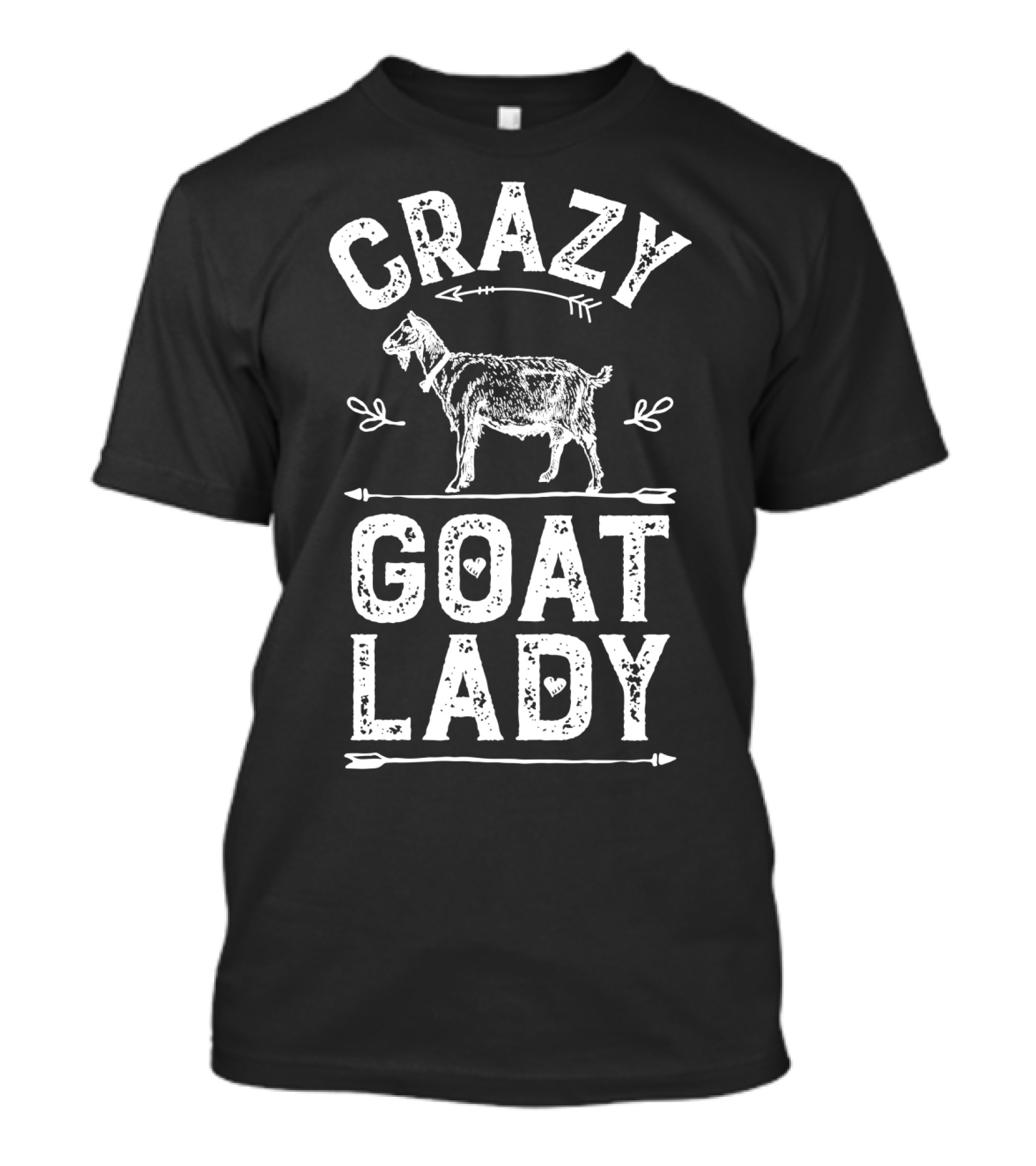 Crazy Goat Lady Funny Goats Lovers Farm Farmer T-Shirt
