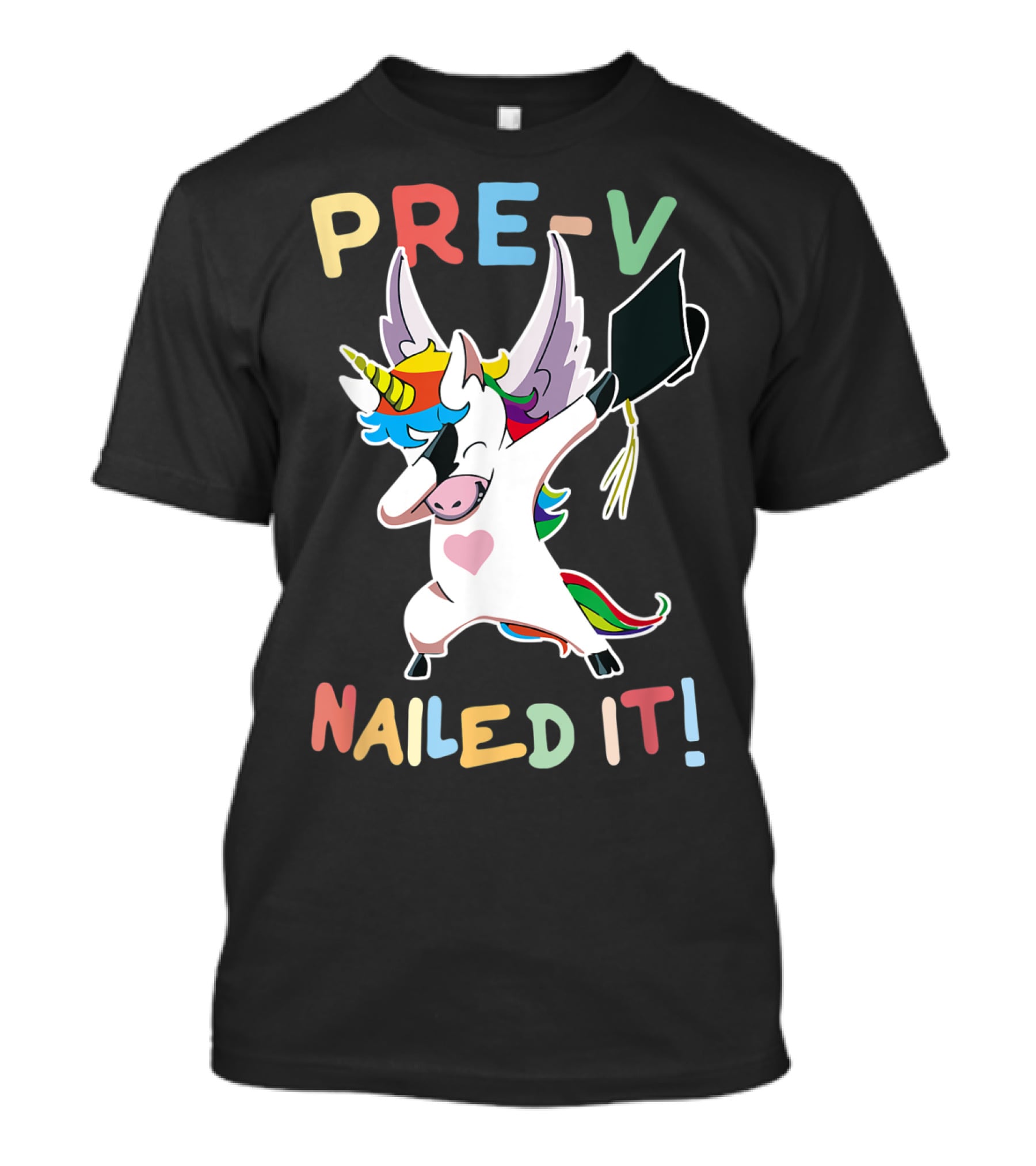 PRE-K Nailed It Dabbing Unicorn Graduate Graduation T-Shirt